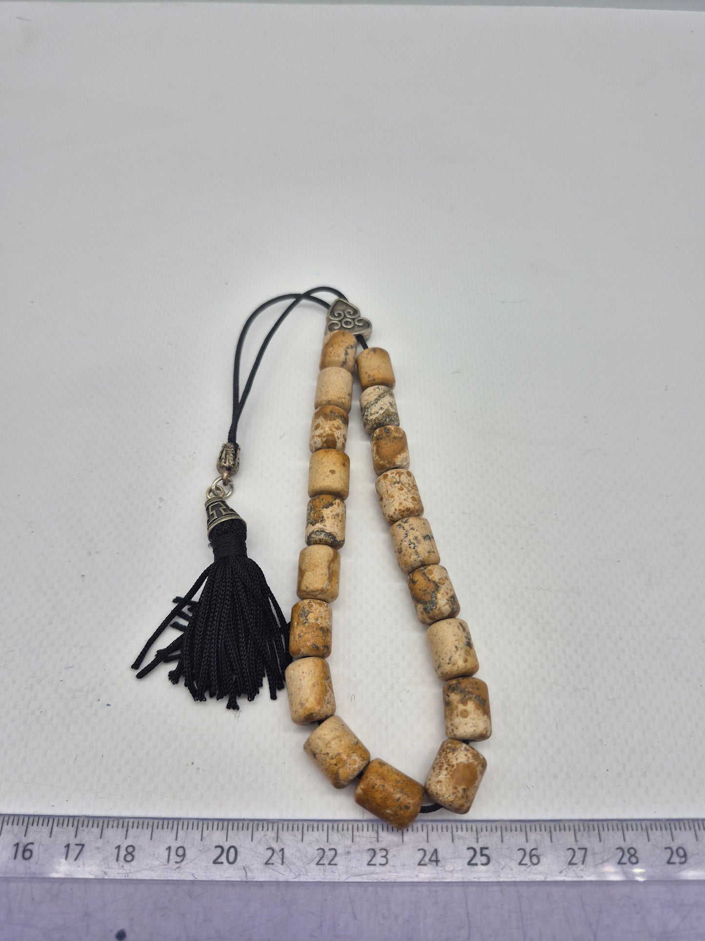 Zebra Jasper Crystal -Χειροποίητα-Χάντρες Worry-Μίαανδρος-Ελληνικό κομπολόι-Ελληνική κουλτούρα-Ιδέα δώρου-Ανδρικά αξεσουάρ