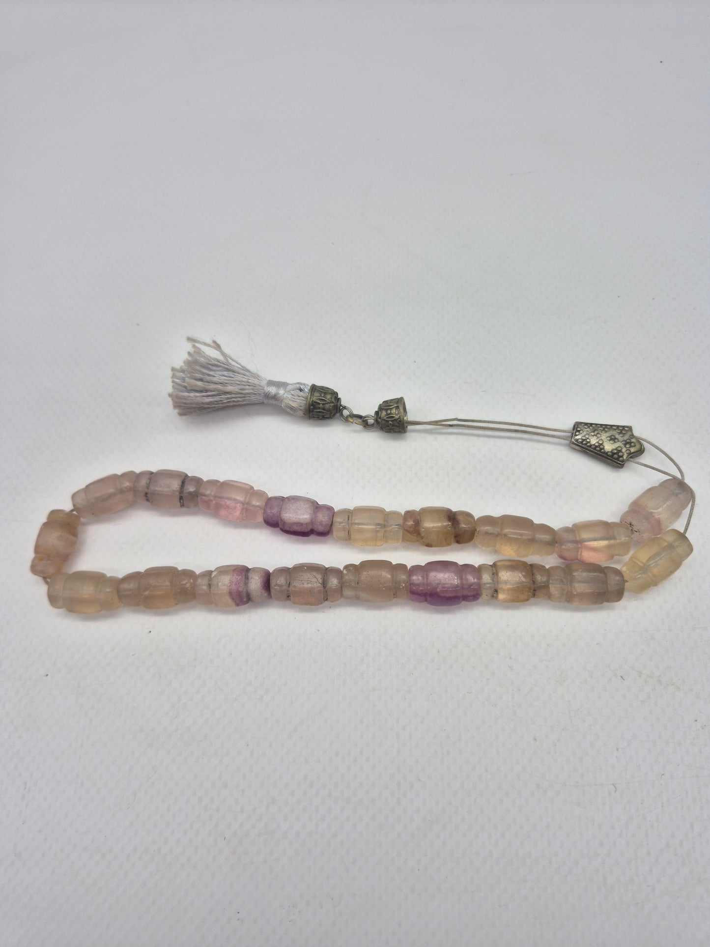 Fluorite Handmade Worry beads - Greek kompoloi