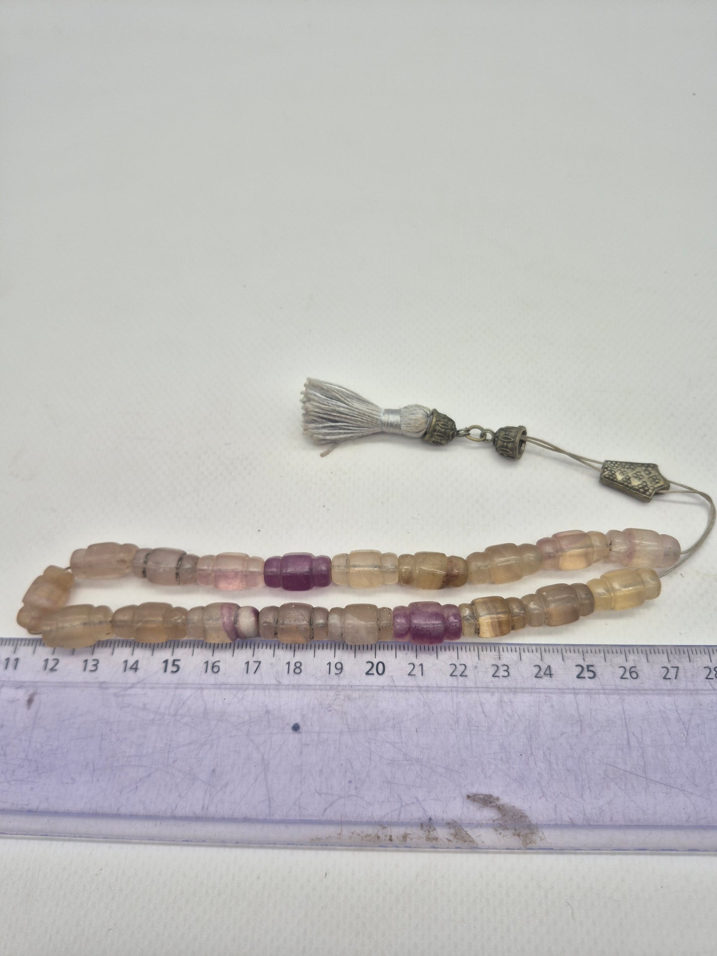 Fluorite Handmade Worry beads - Greek kompoloi