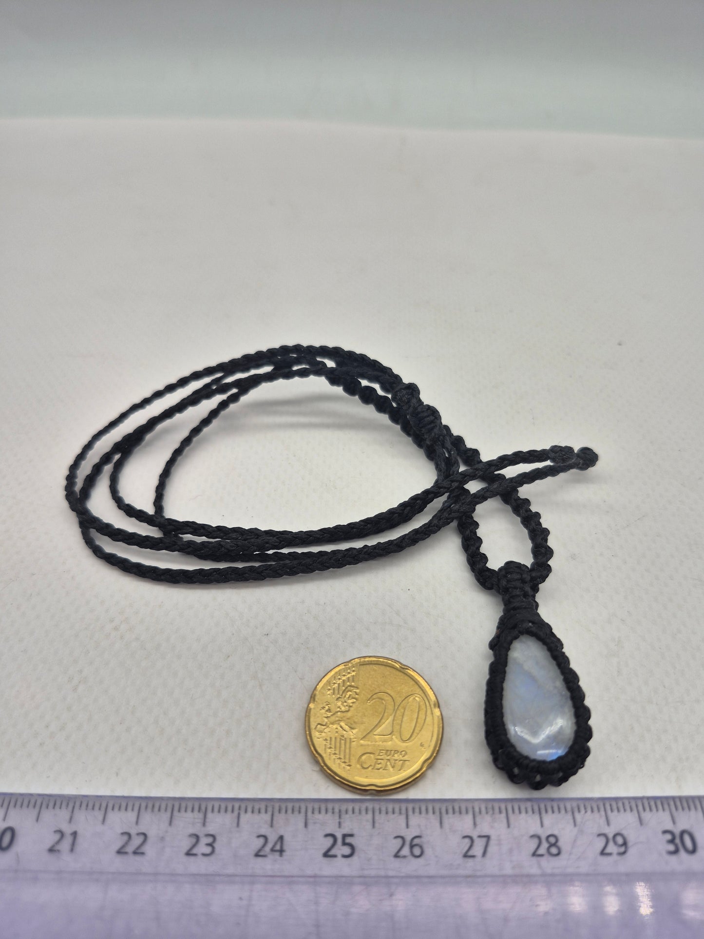 Moonstone Handmade Wrapped Macrame Necklace - Healing Stone
