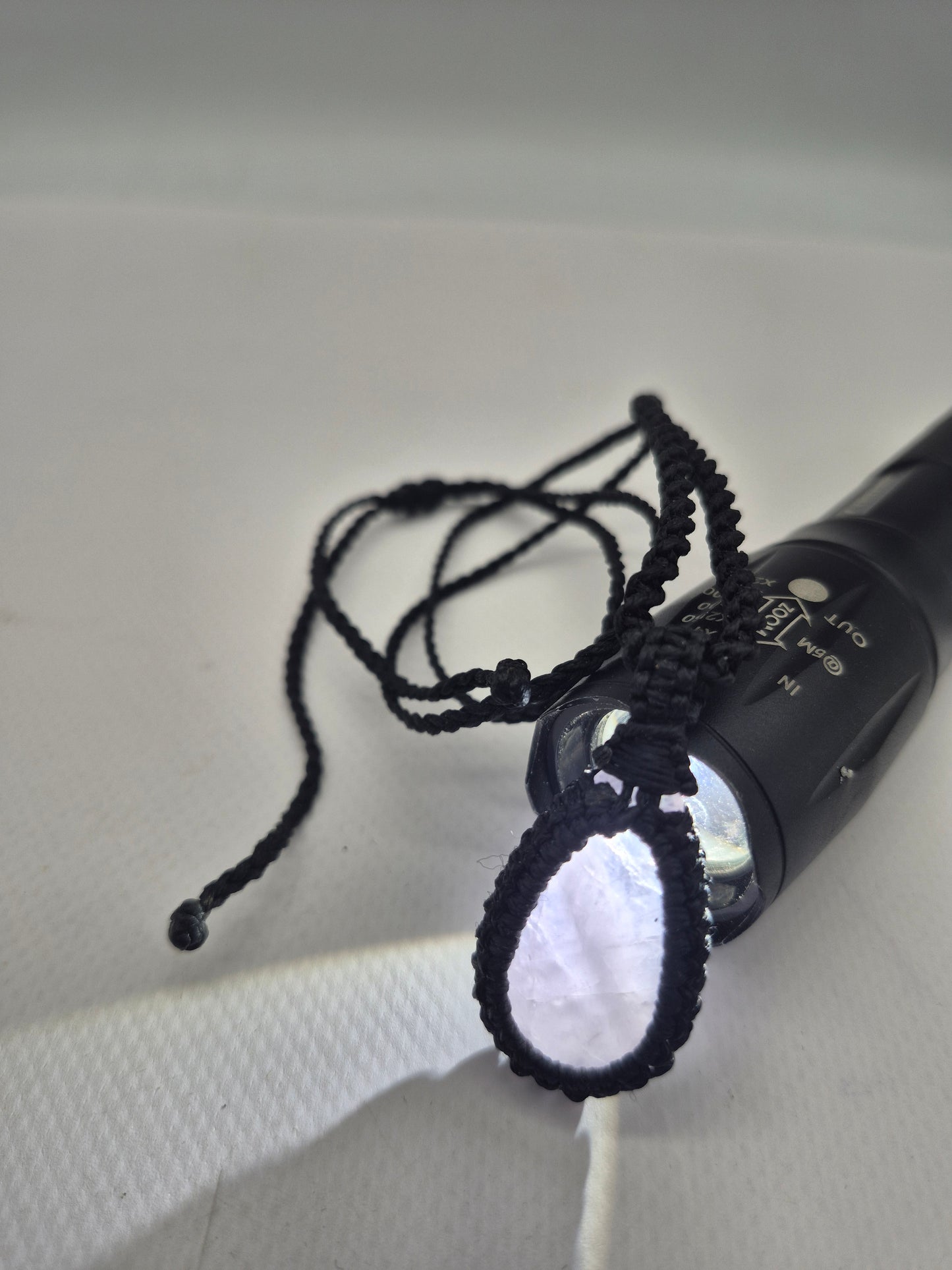 Rose Quartz Crystal Macrame Necklace - Love & Emotional Healing
