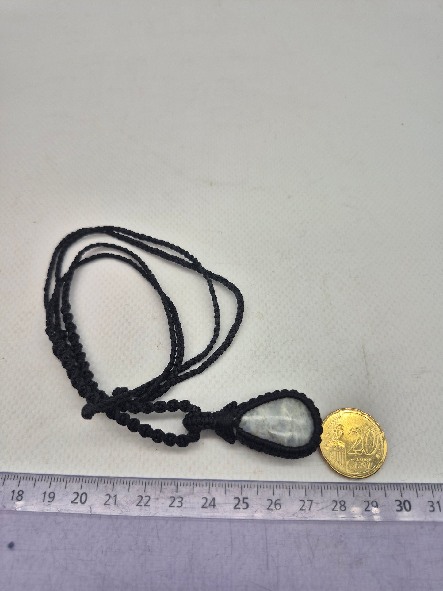 Moonstone Handmade Wrapped Macrame Necklace - Healing Stone