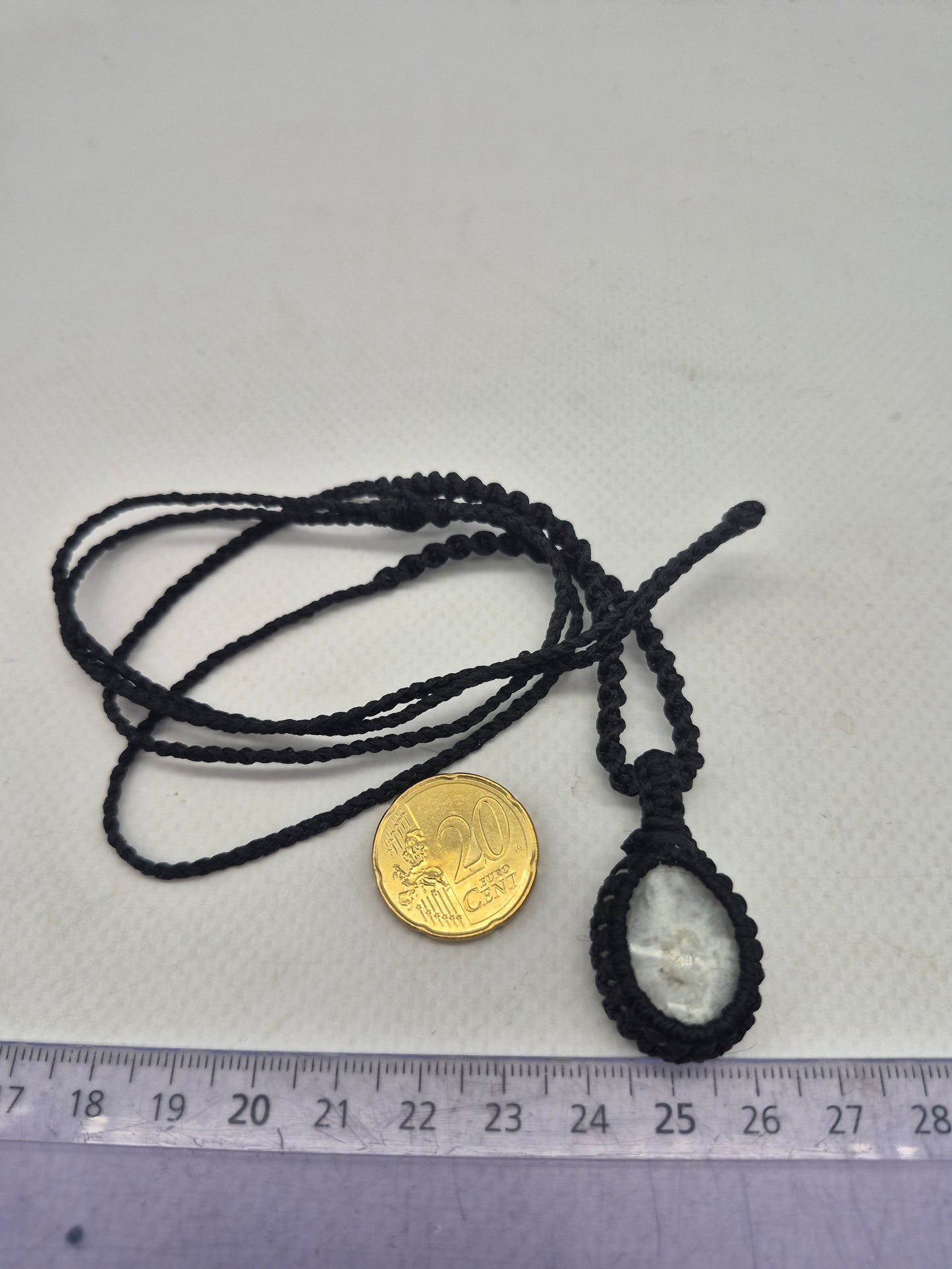 Moonstone Handmade Wrapped Macrame Necklace - Healing Stone