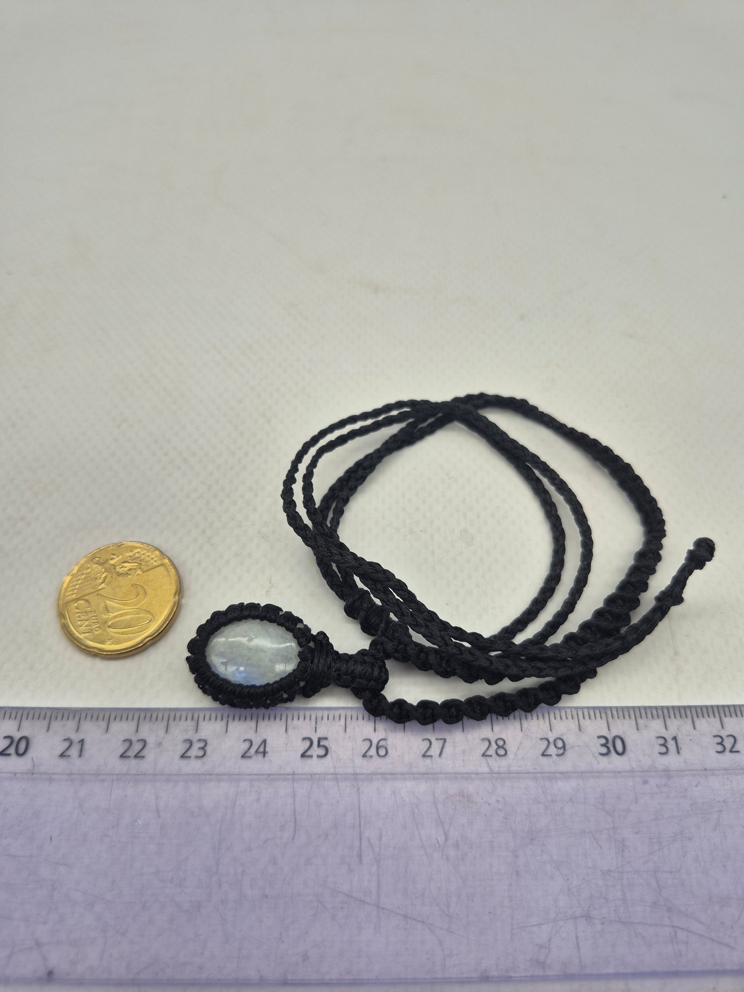 Moonstone Handmade Wrapped Macrame Necklace - Healing Stone