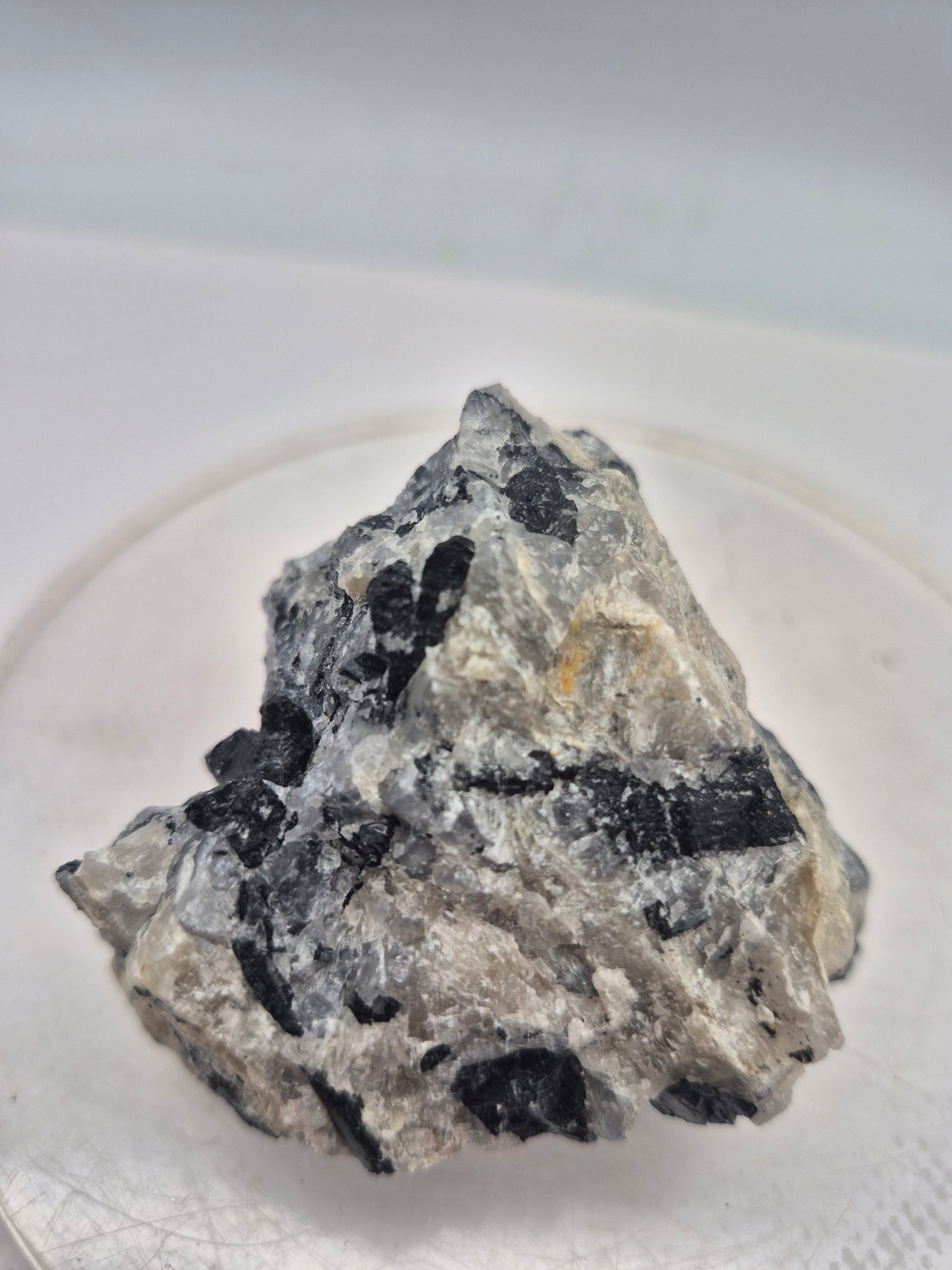 Raw Quartz with Black Tourmaline | Protection & Cleansing Crystal