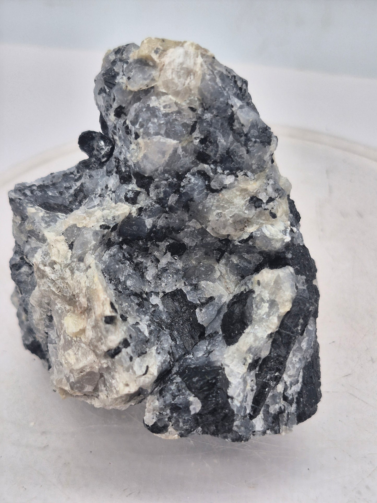 Raw Quartz with Black Tourmaline | Protection & Cleansing Crystal