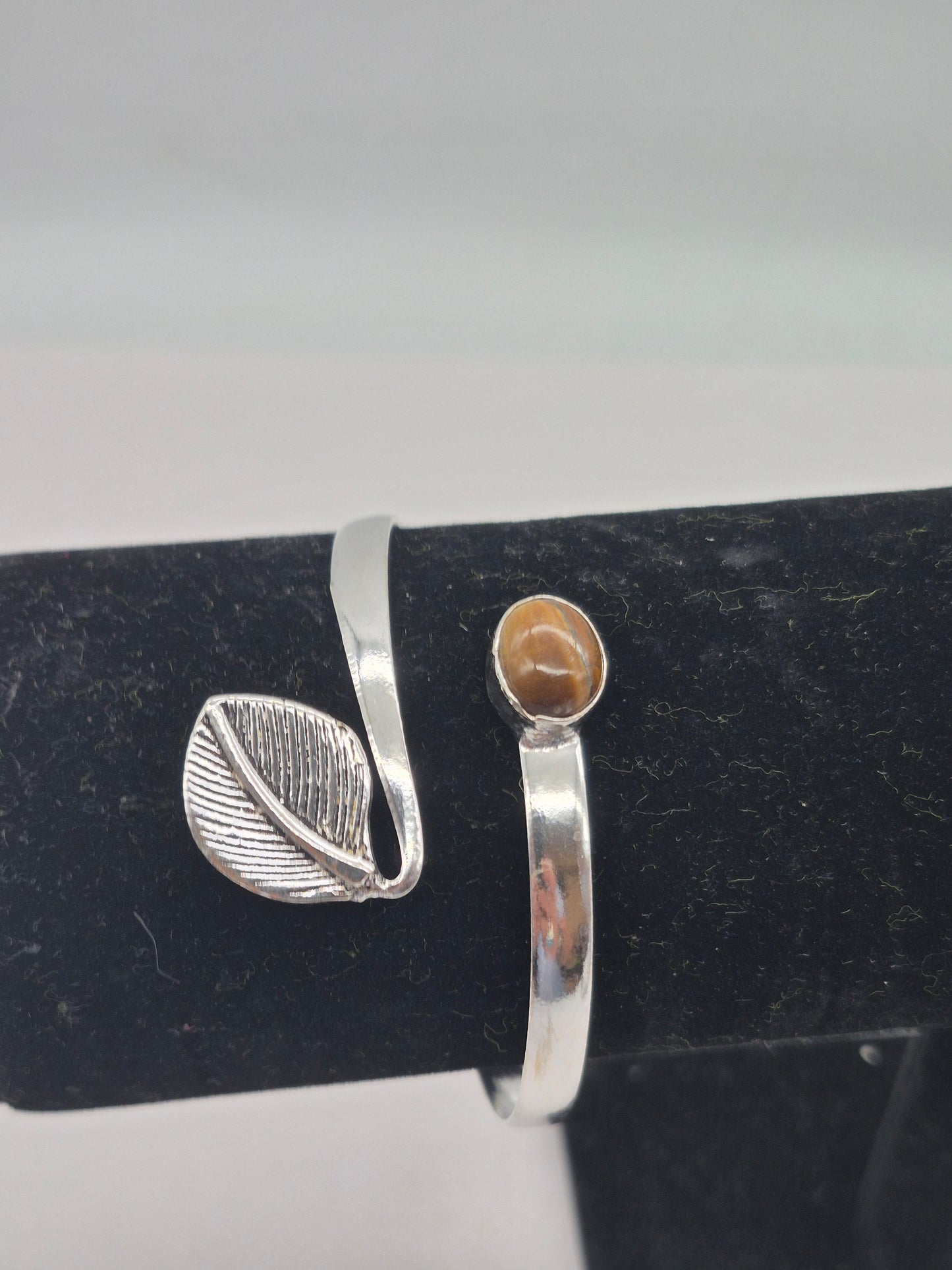 Tiger's Eye Crystal Silver Plated Bracelet