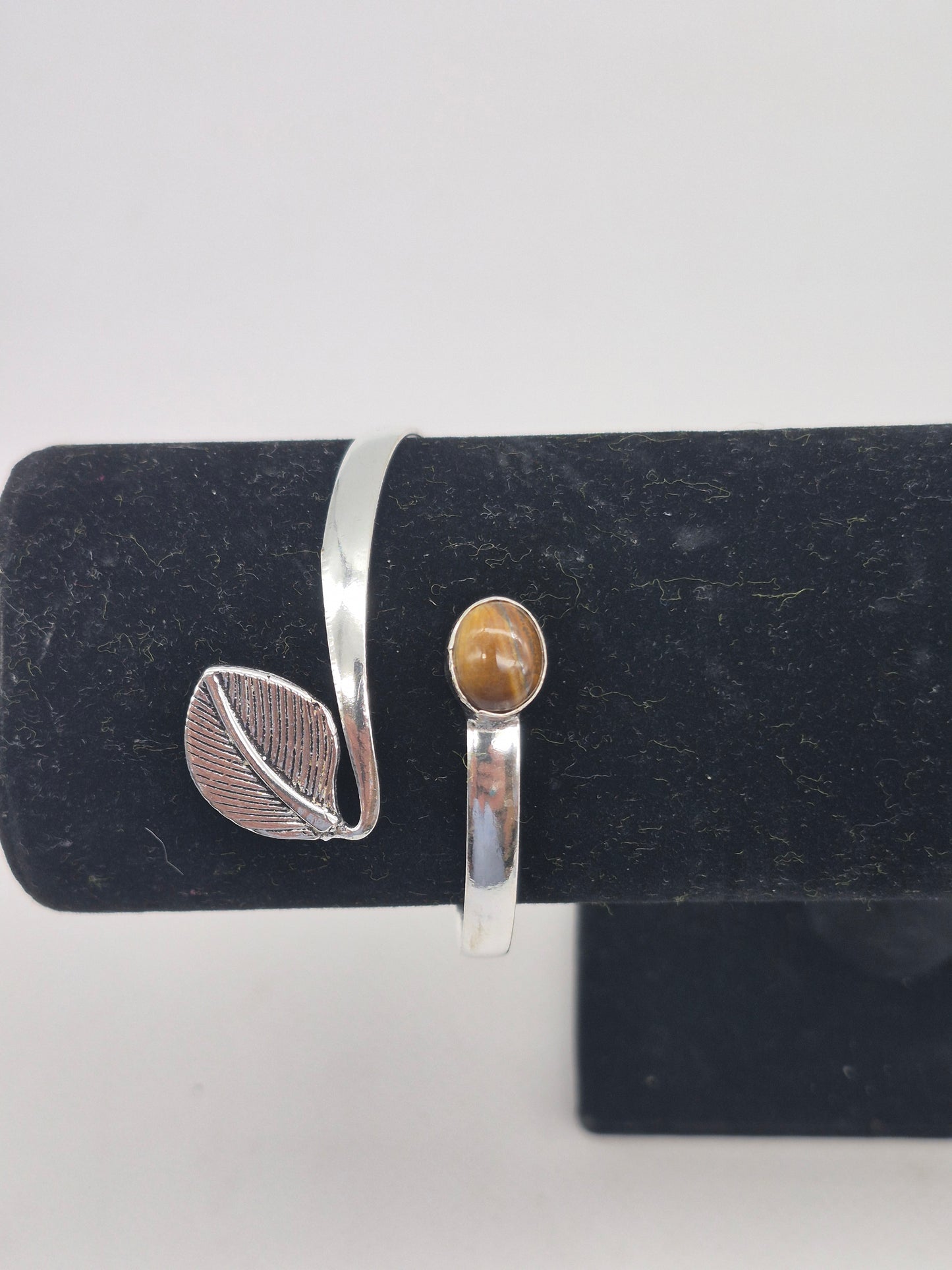 Tiger's Eye Crystal Silver Plated Bracelet