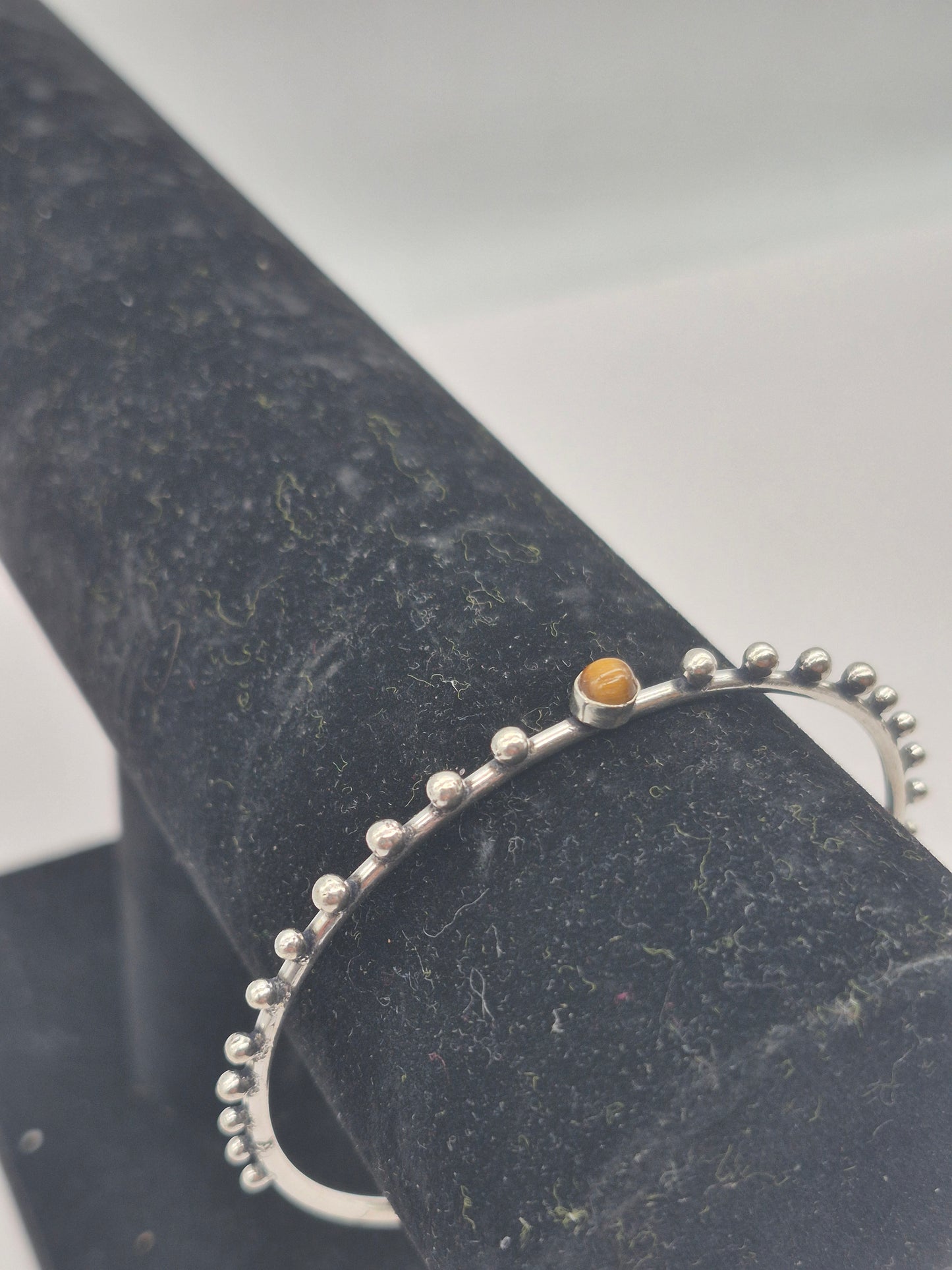 Tiger's Eye Crystal Silver Plated Bracelet