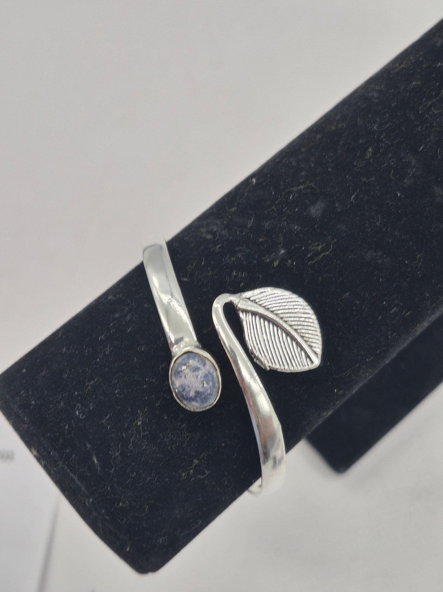 Lapis Lazuli Silver Plated Adjustable Bracelet