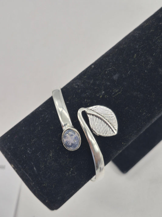 Lapis Lazuli Silver Plated Adjustable Bracelet