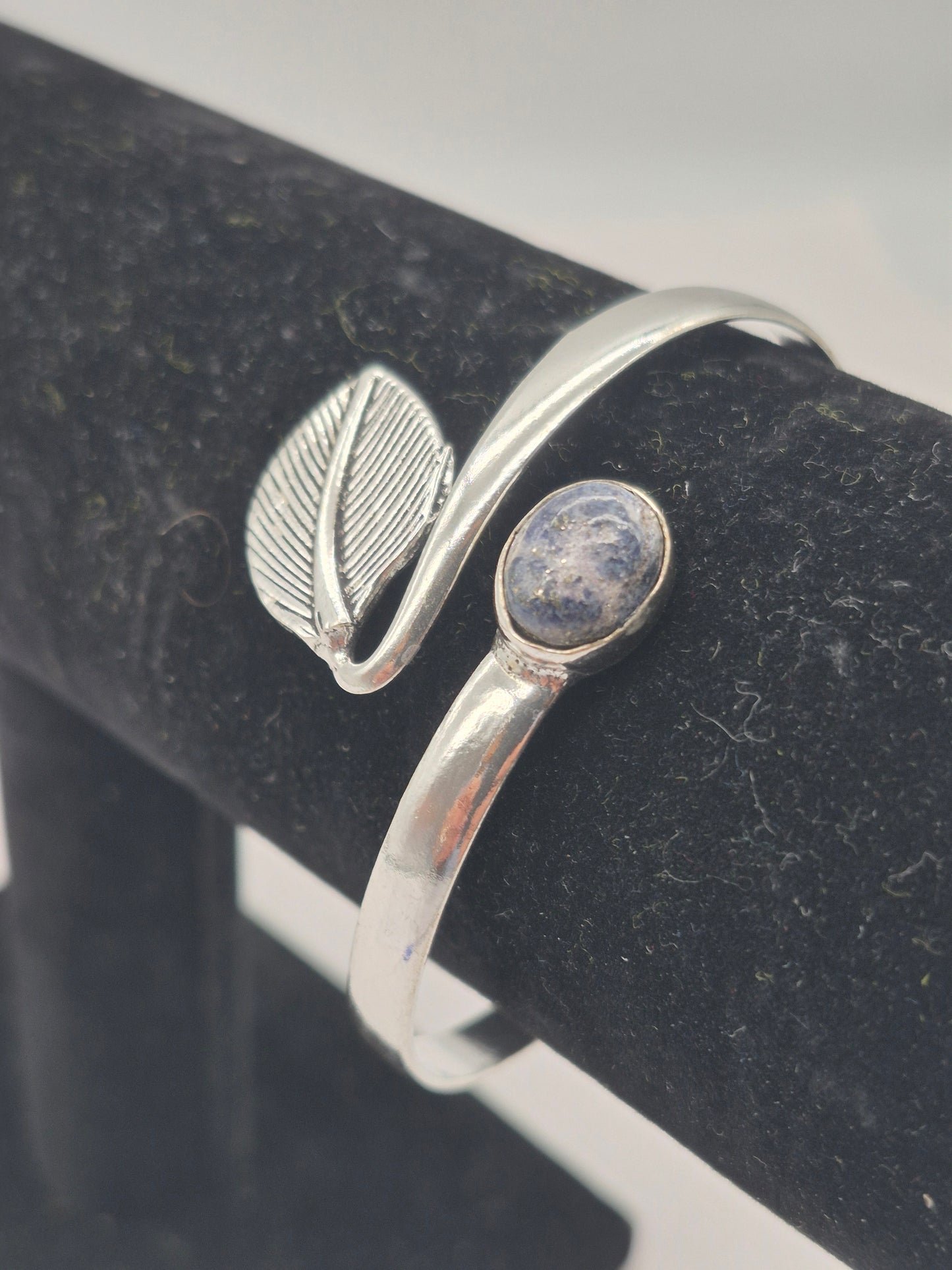 Lapis Lazuli Silver Plated Adjustable Bracelet
