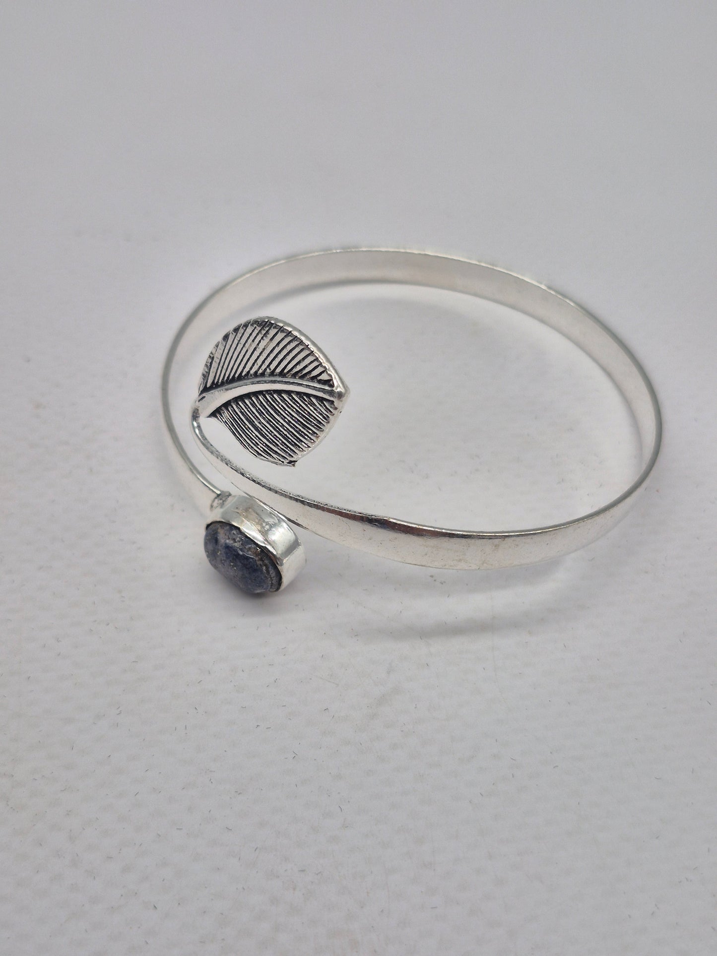 Lapis Lazuli Silver Plated Adjustable Bracelet
