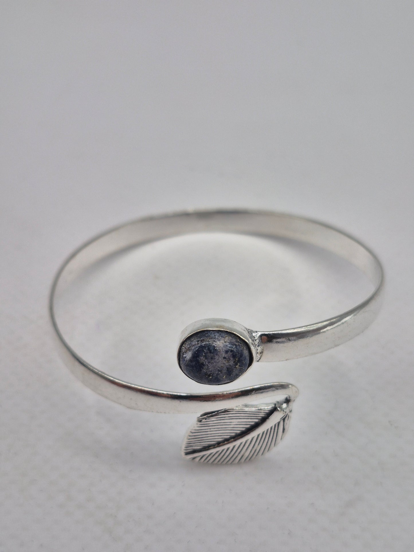 Lapis Lazuli Silver Plated Adjustable Bracelet