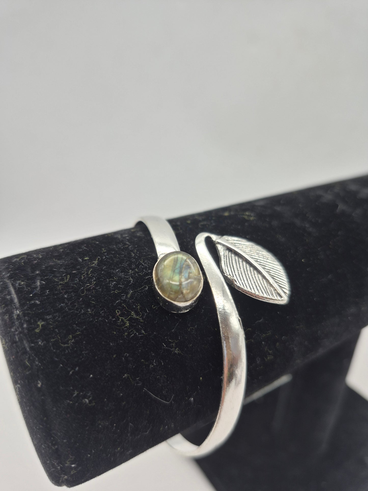 Labradorite Crystal Bracelet Silver Plated