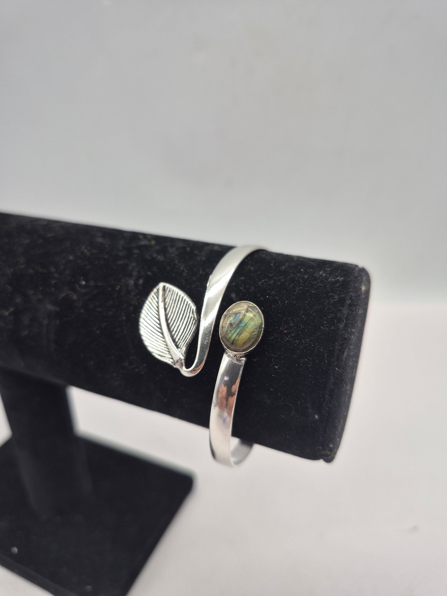 Labradorite Crystal Bracelet Silver Plated