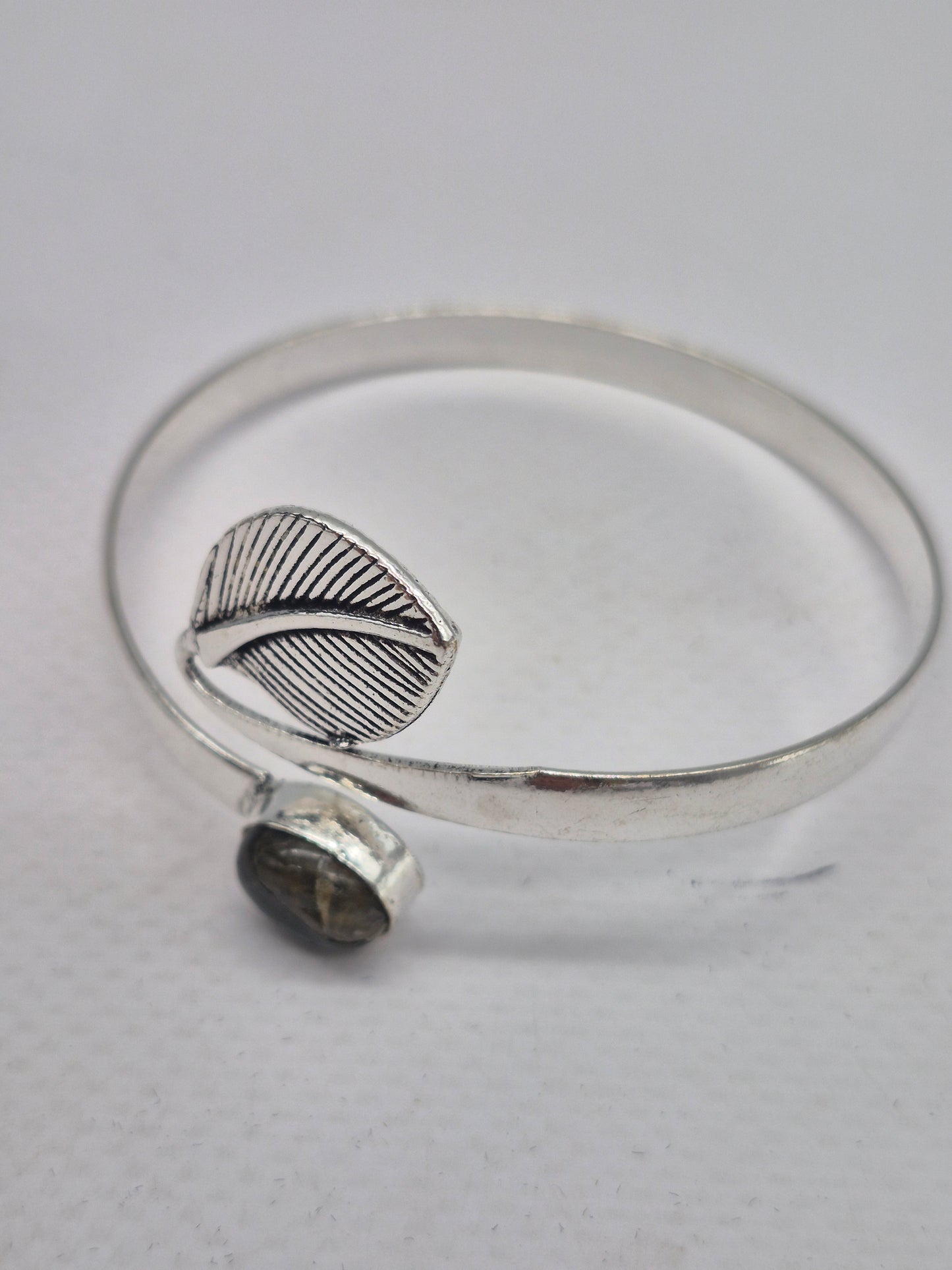 Labradorite Crystal Bracelet Silver Plated