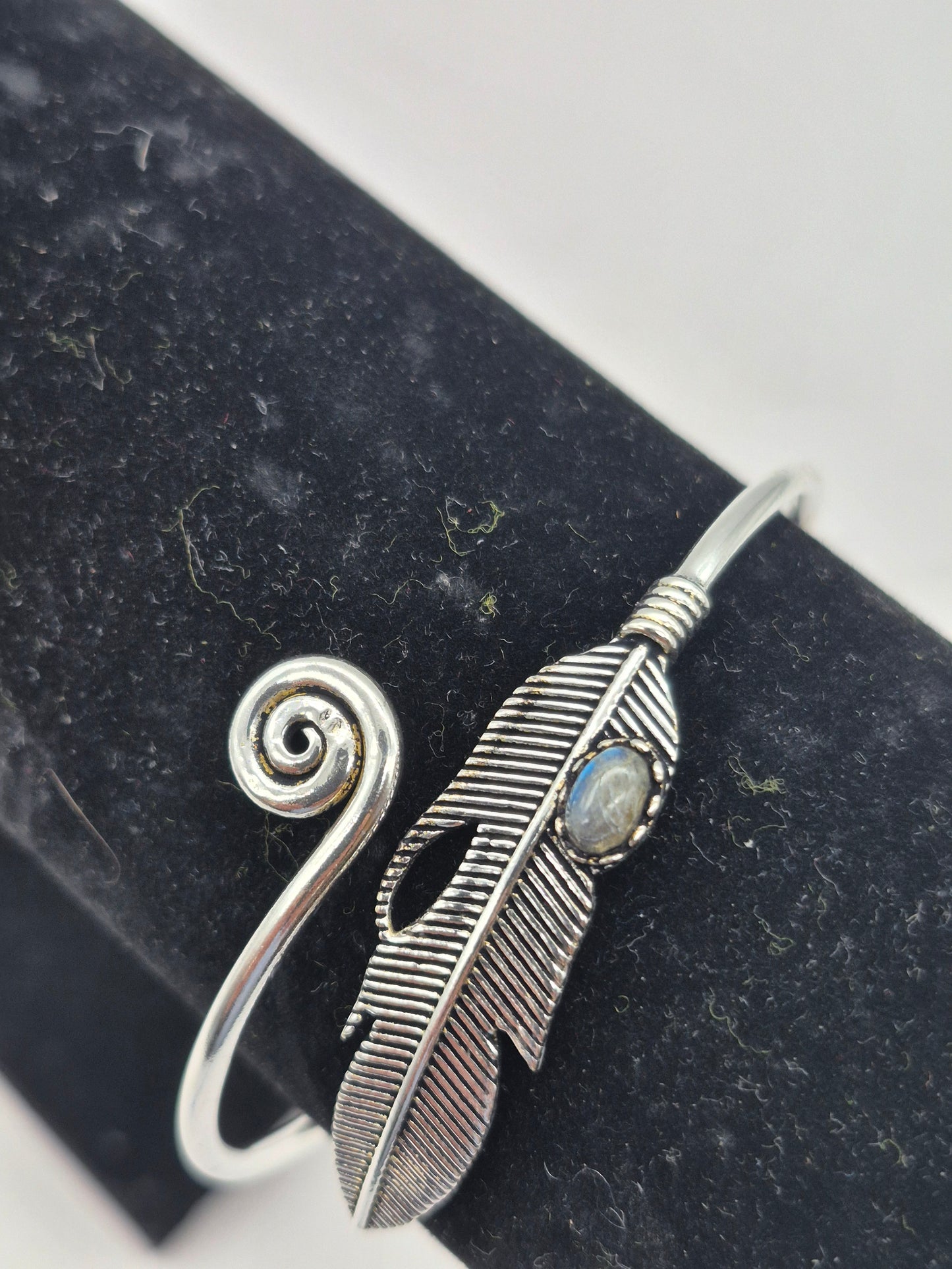 Labradorite Crystal Bracelet Silver Plated