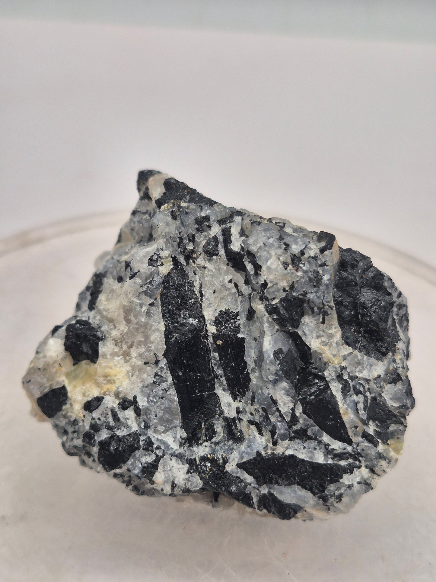 Raw Quartz with Black Tourmaline | Protection & Cleansing Crystal