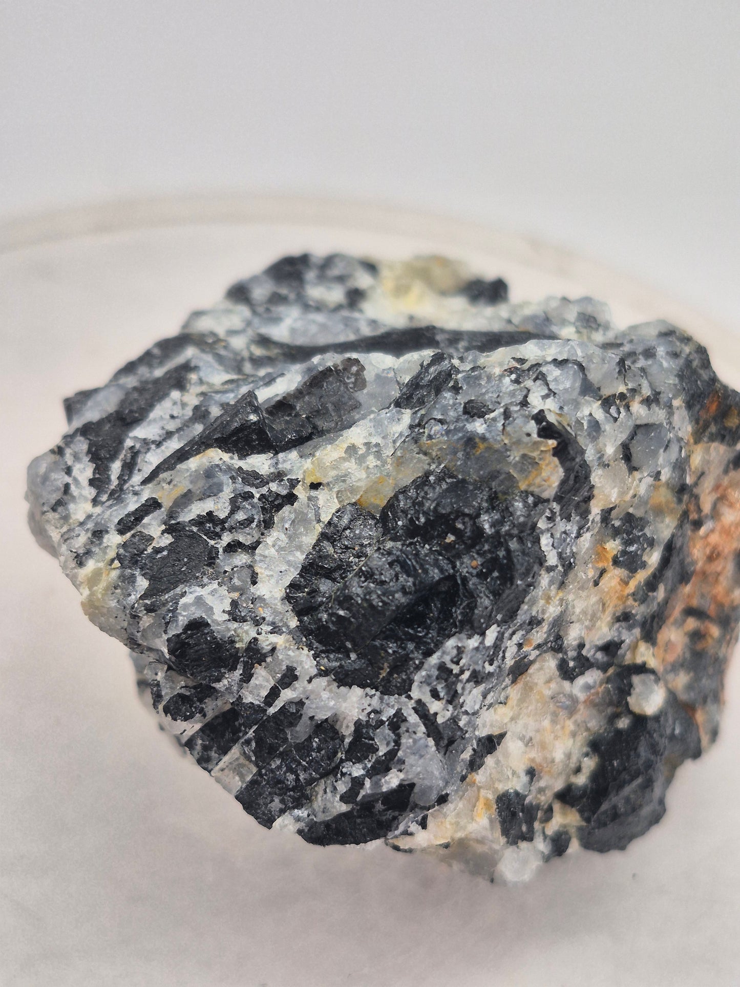 Raw Quartz with Black Tourmaline | Protection & Cleansing Crystal