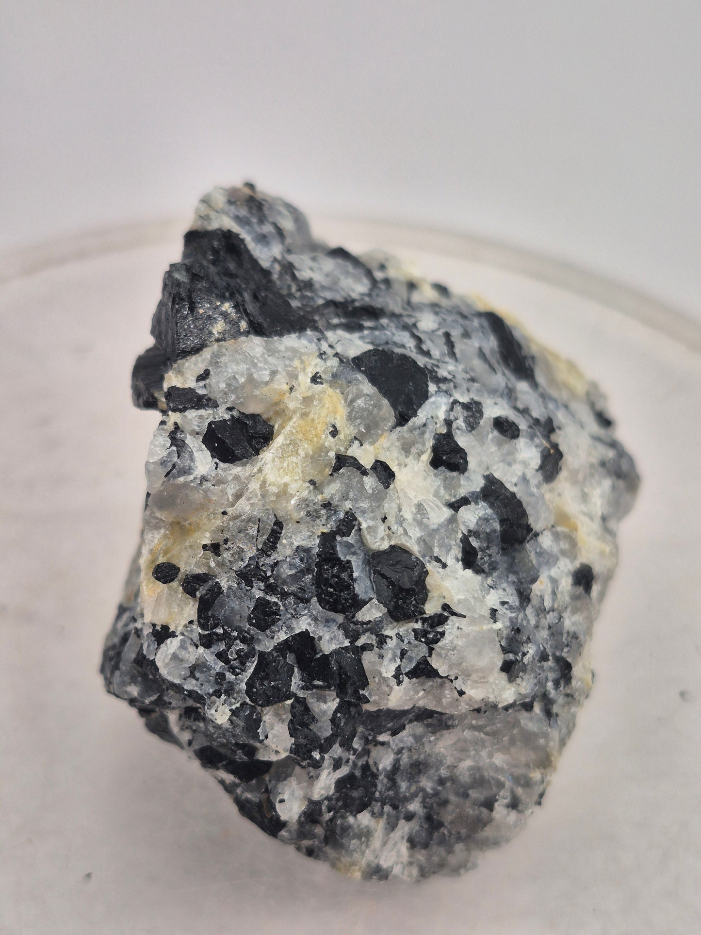 Raw Quartz with Black Tourmaline | Protection & Cleansing Crystal