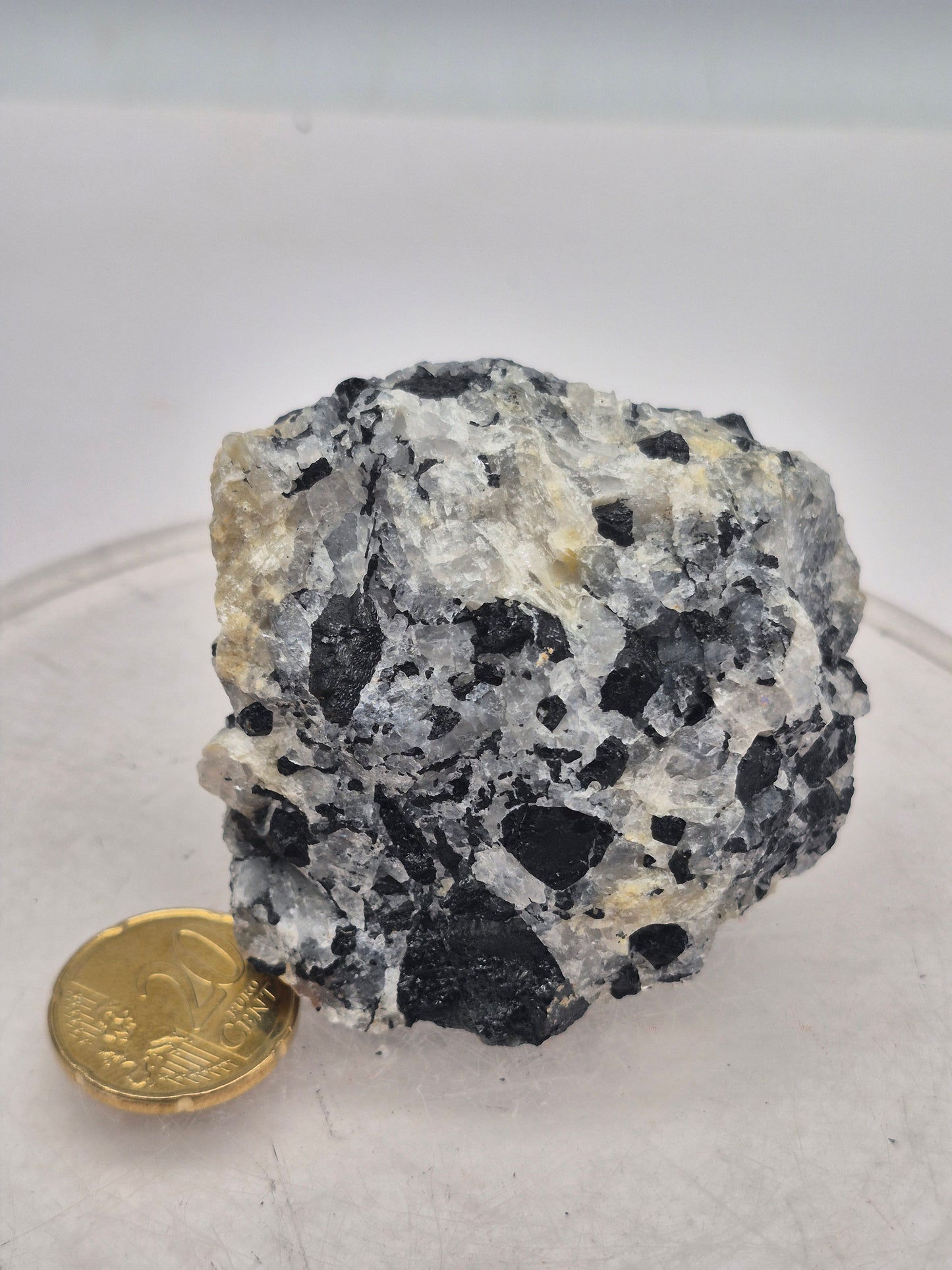 Raw Quartz with Black Tourmaline | Protection & Cleansing Crystal