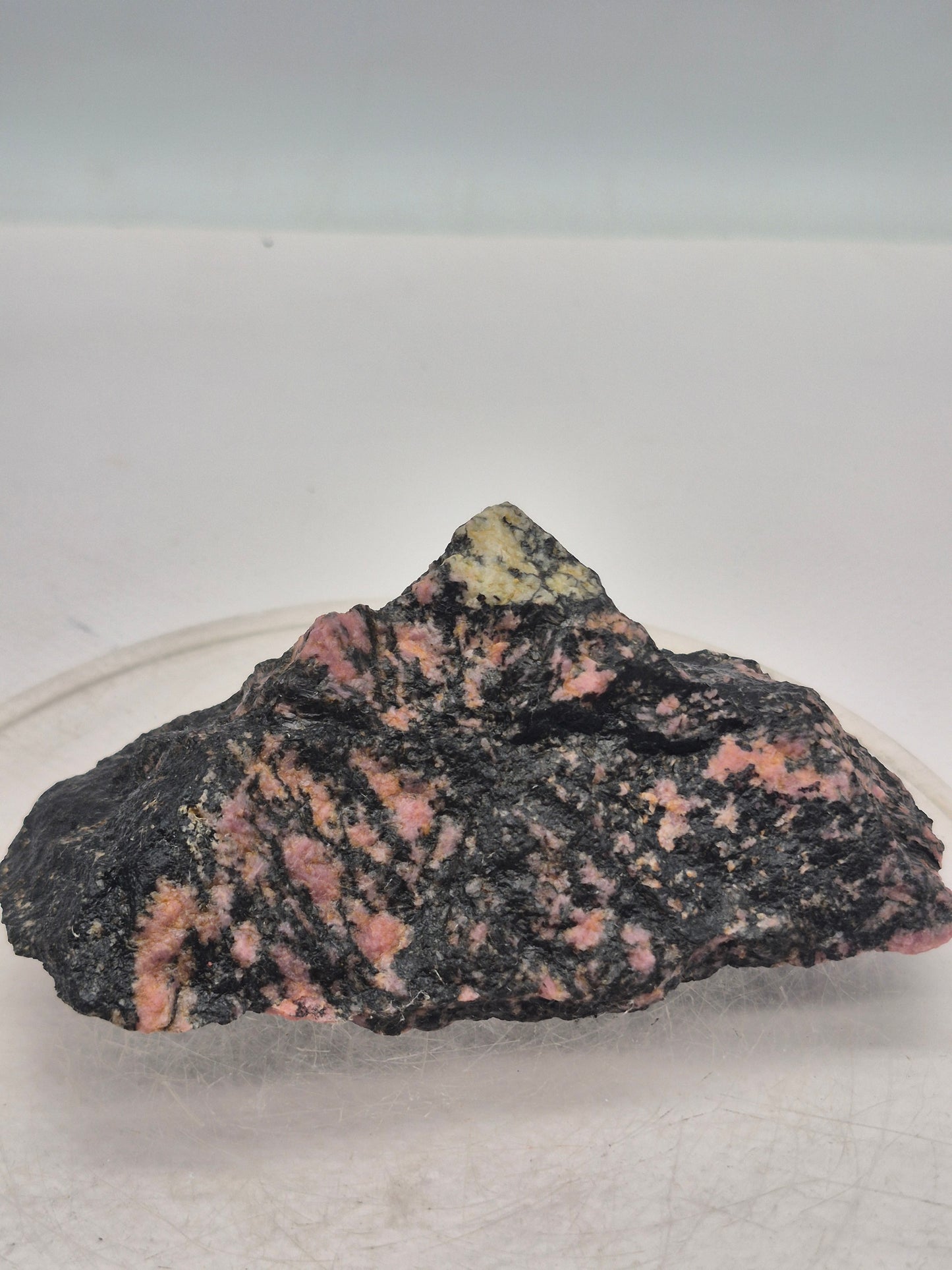 Raw Rhodonite Crystal Specimen - Raw Pink Stone for Emotional Balance