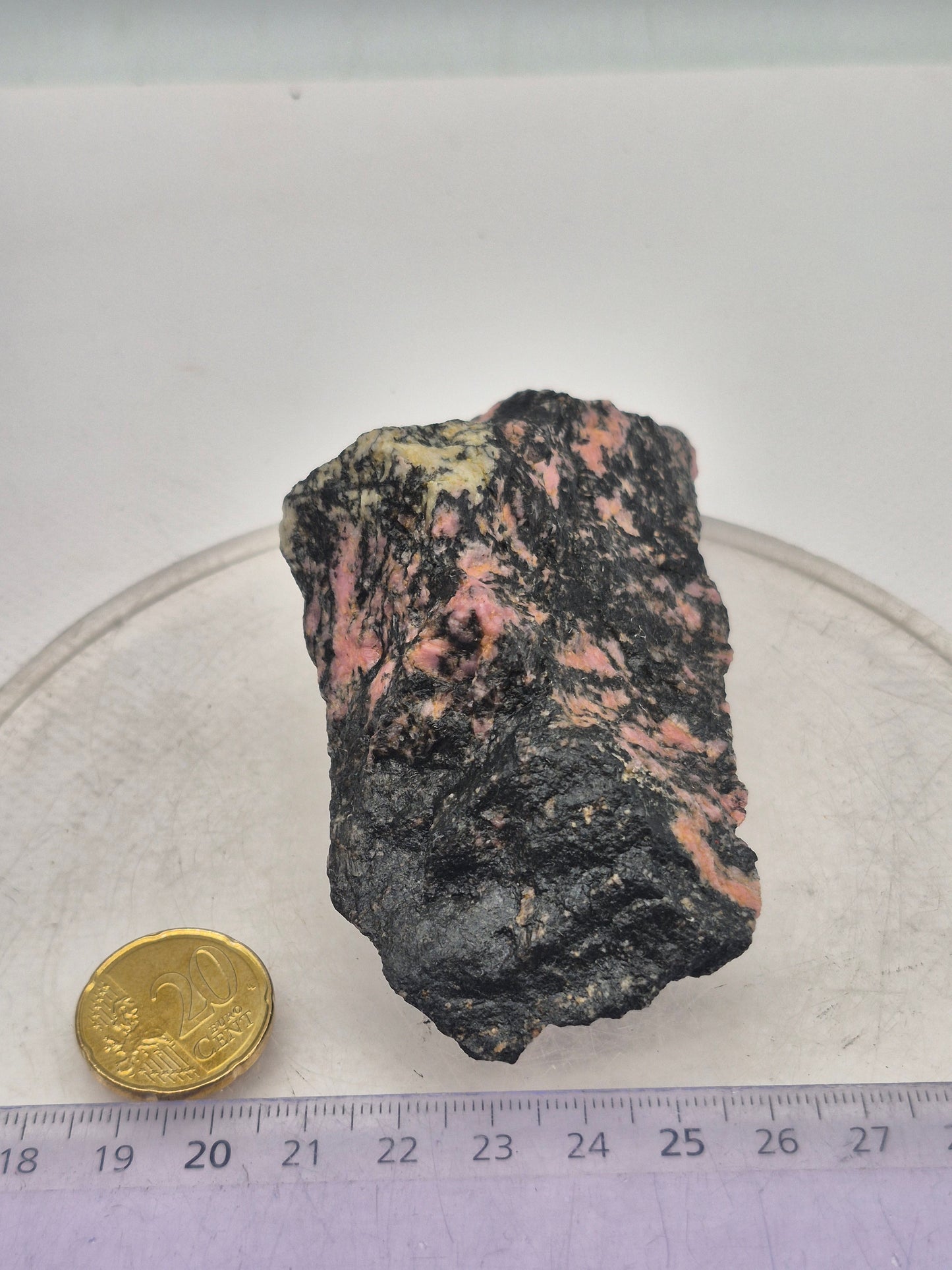 Raw Rhodonite Crystal Specimen - Raw Pink Stone for Emotional Balance