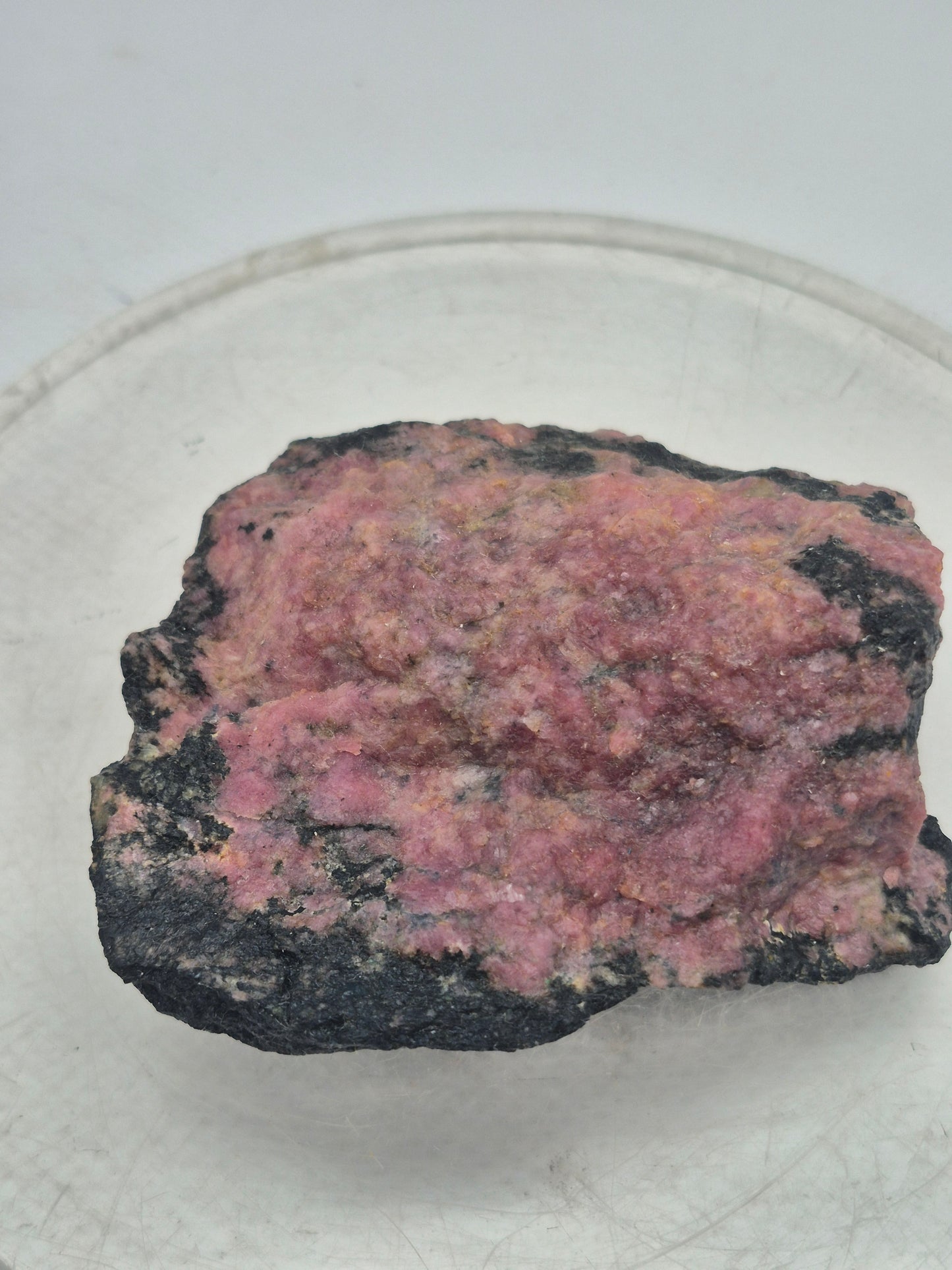 Raw Rhodonite Crystal Specimen - Raw Pink Stone for Emotional Balance