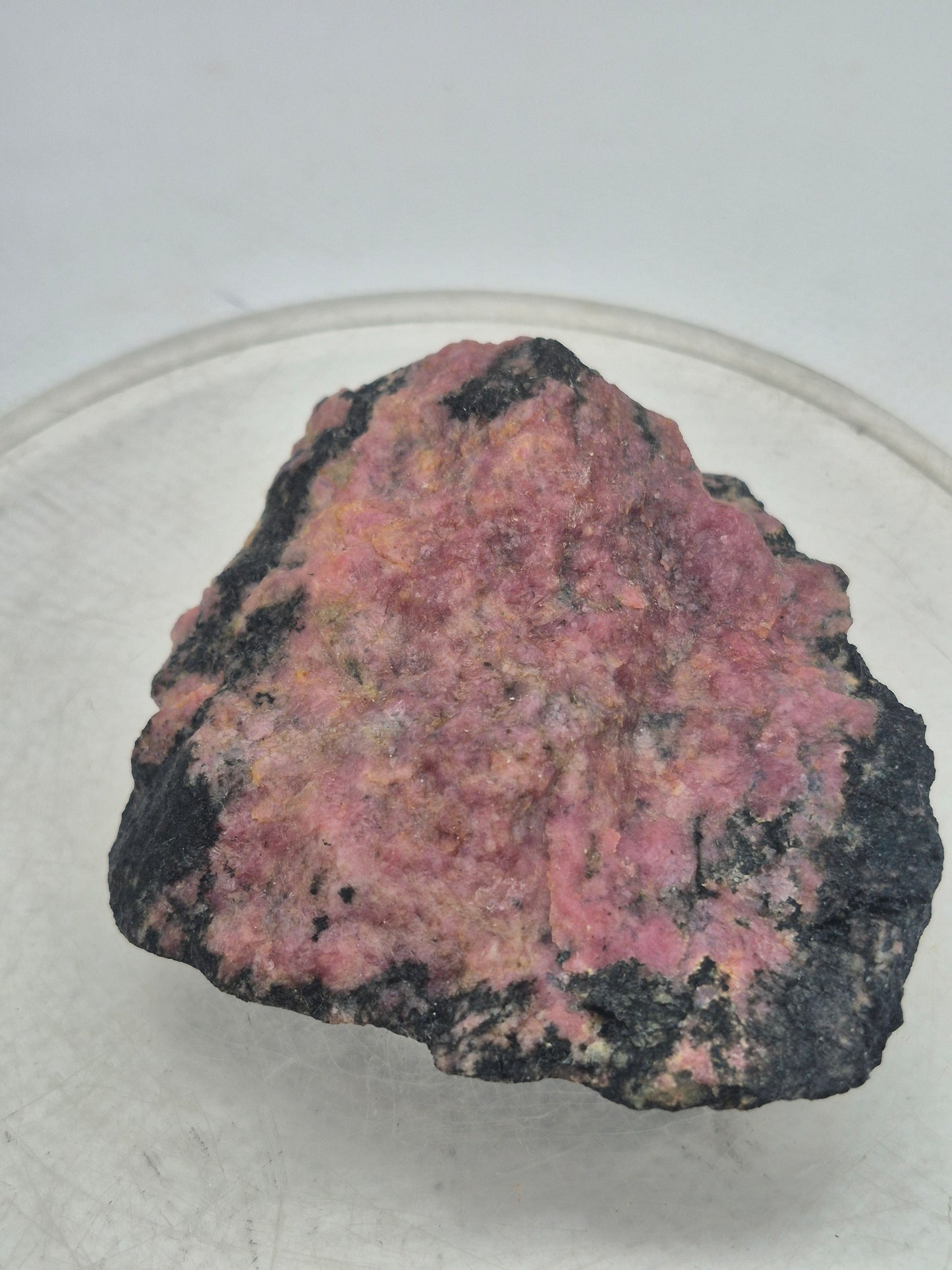 Raw Rhodonite Crystal Specimen - Raw Pink Stone for Emotional Balance