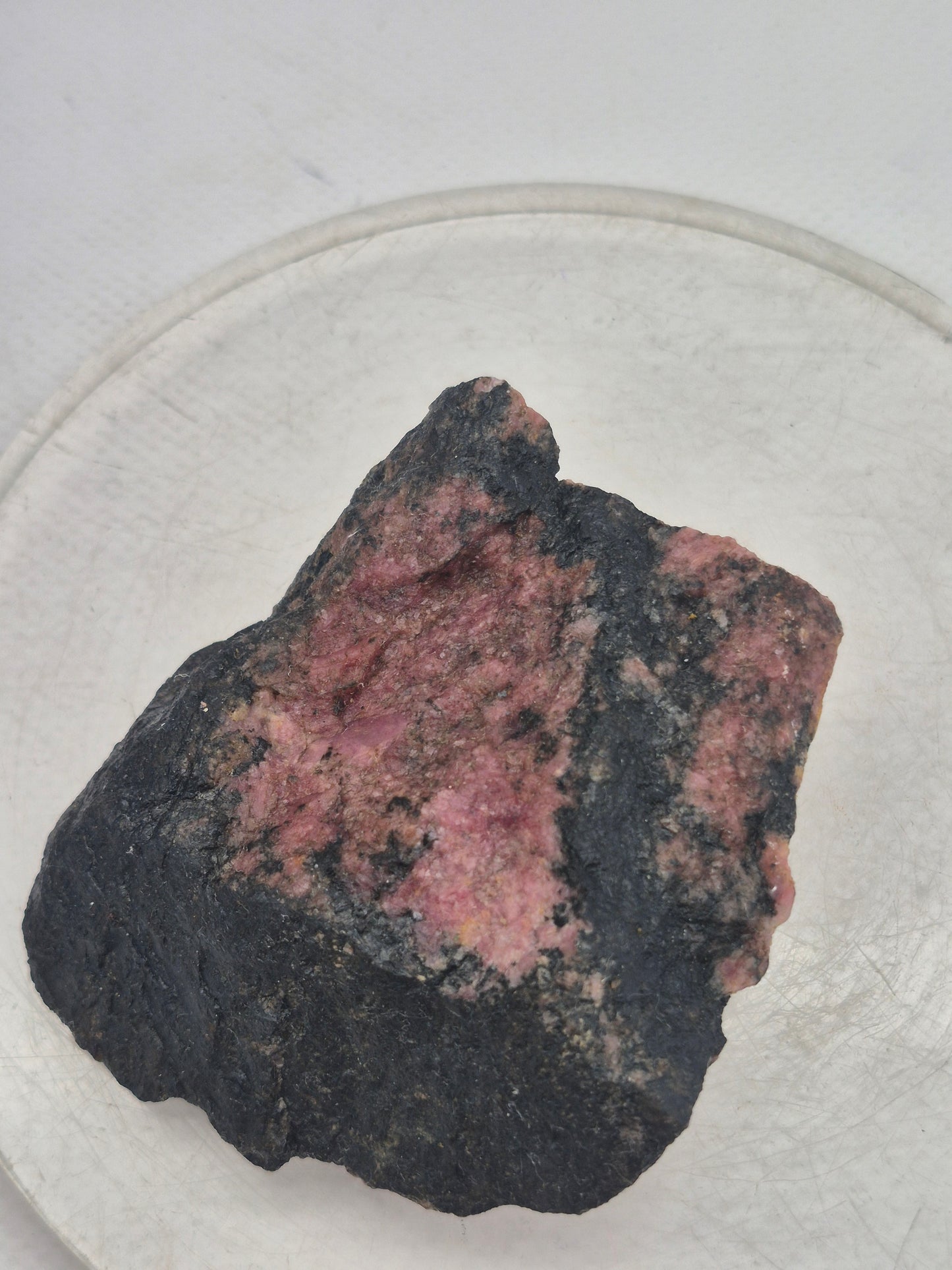 Raw Rhodonite Crystal Specimen - Raw Pink Stone for Emotional Balance
