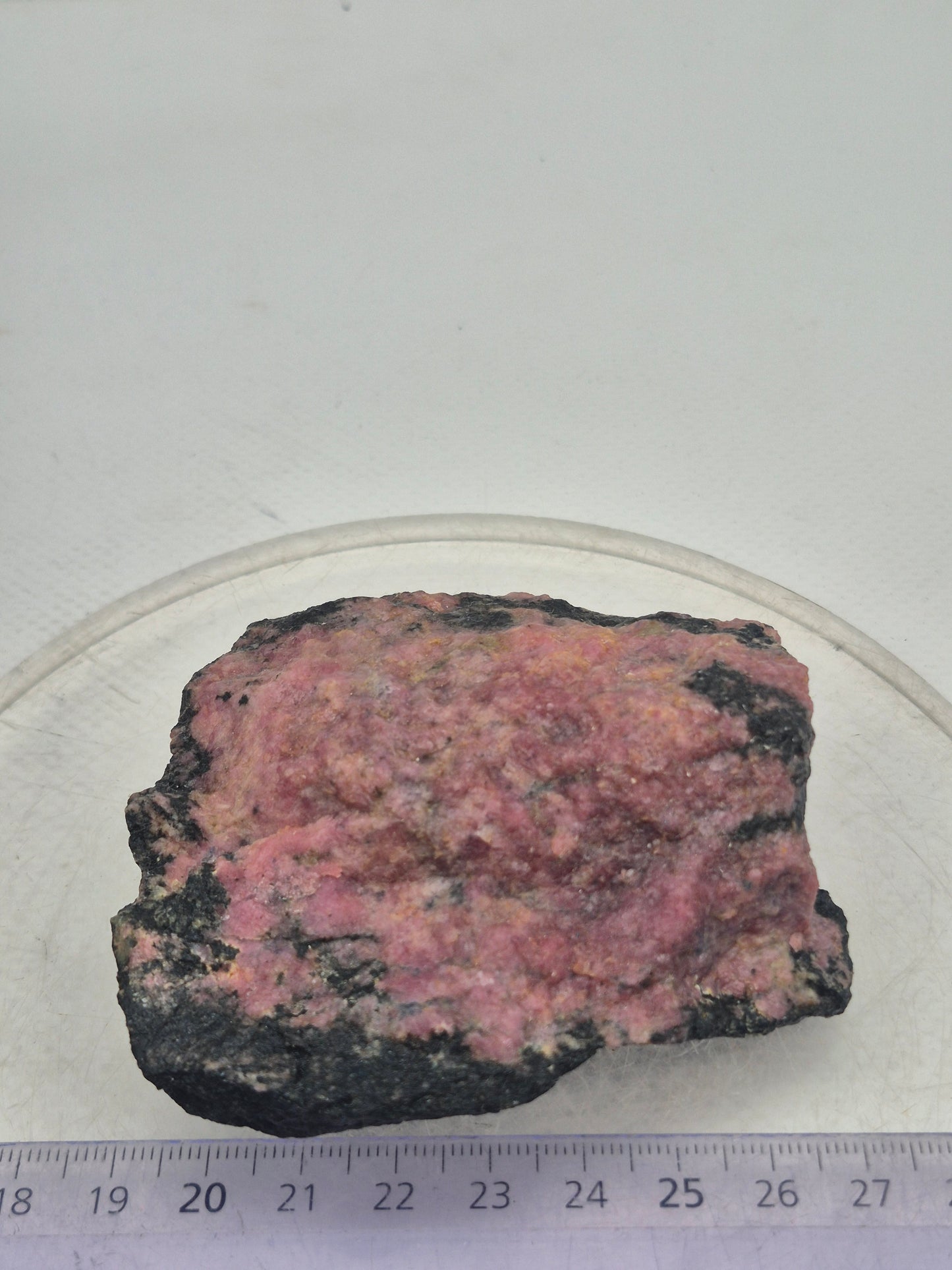 Raw Rhodonite Crystal Specimen - Raw Pink Stone for Emotional Balance