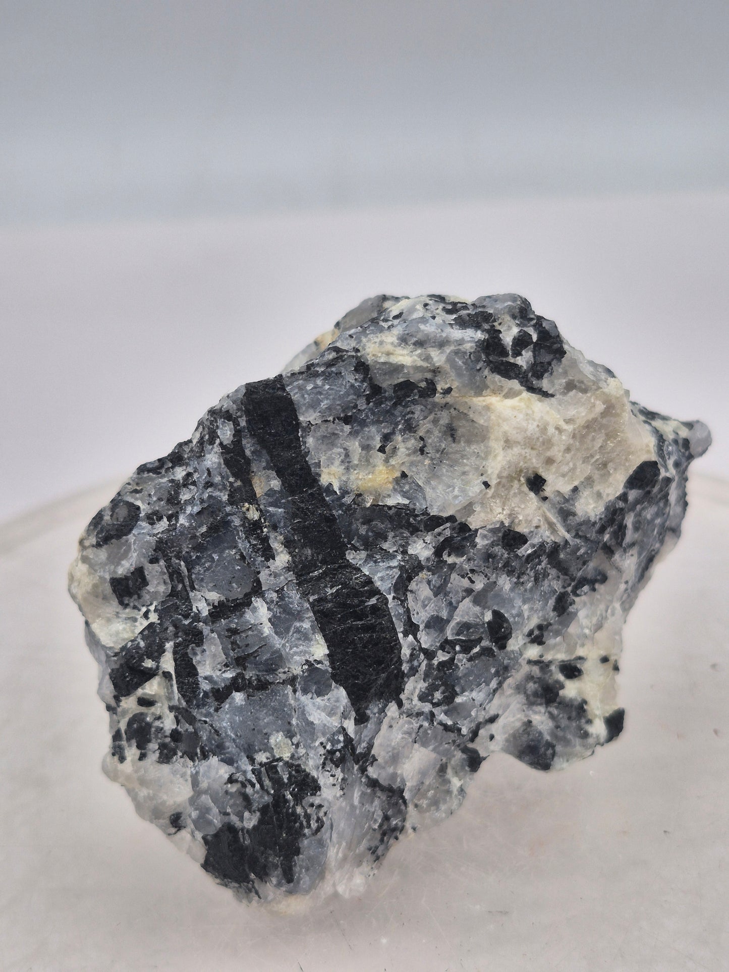Raw Quartz with Black Tourmaline | Protection & Cleansing Crystal
