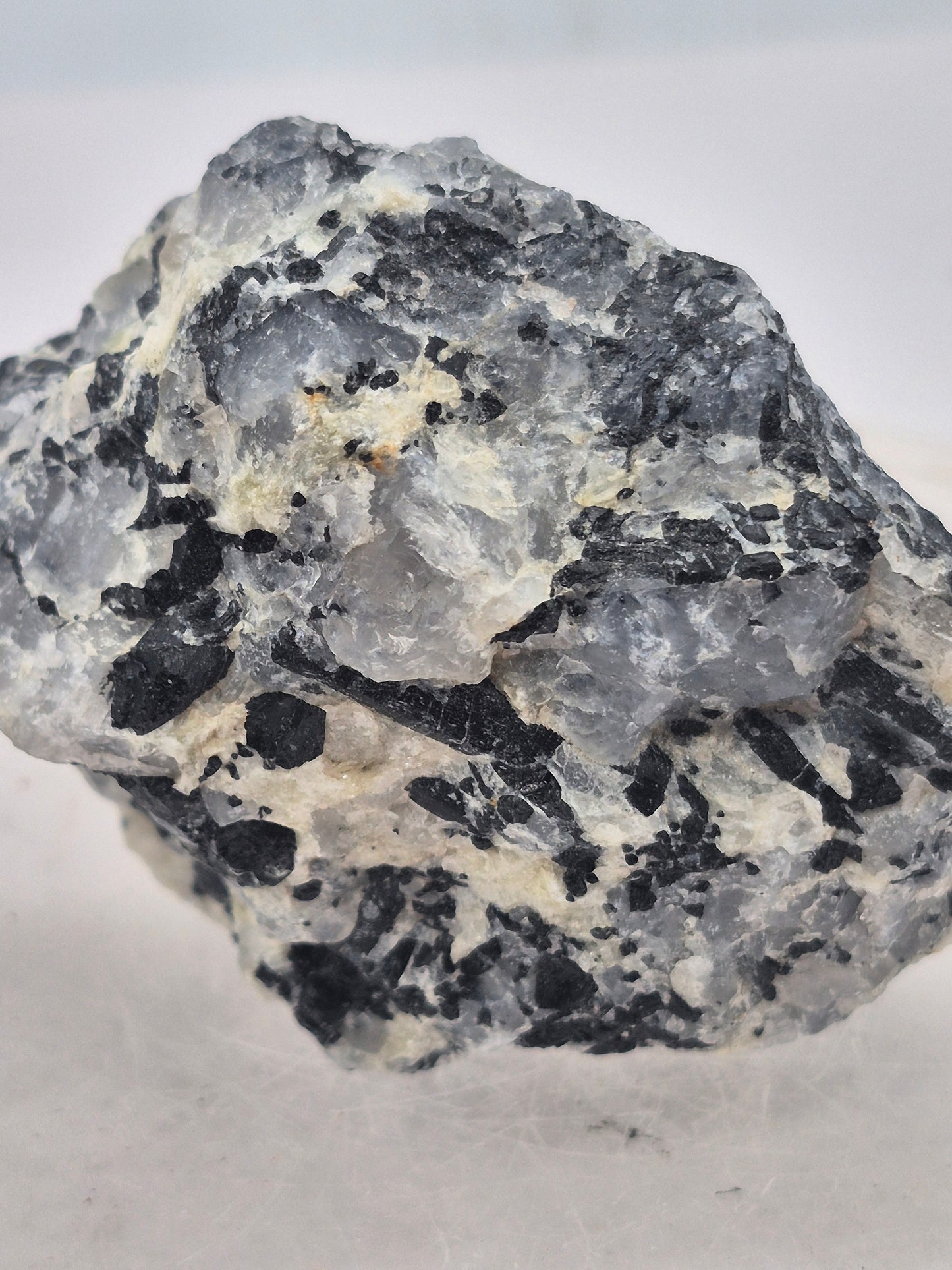 Raw Quartz with Black Tourmaline | Protection & Cleansing Crystal