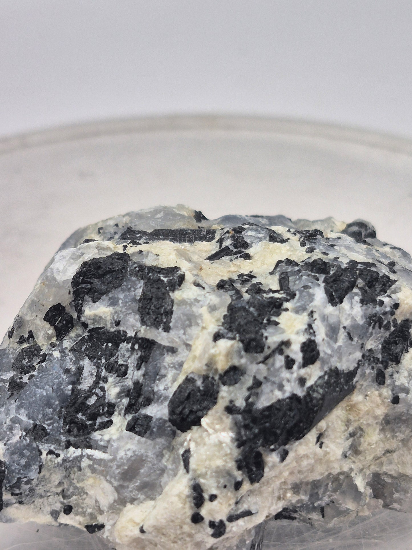 Raw Quartz with Black Tourmaline | Protection & Cleansing Crystal