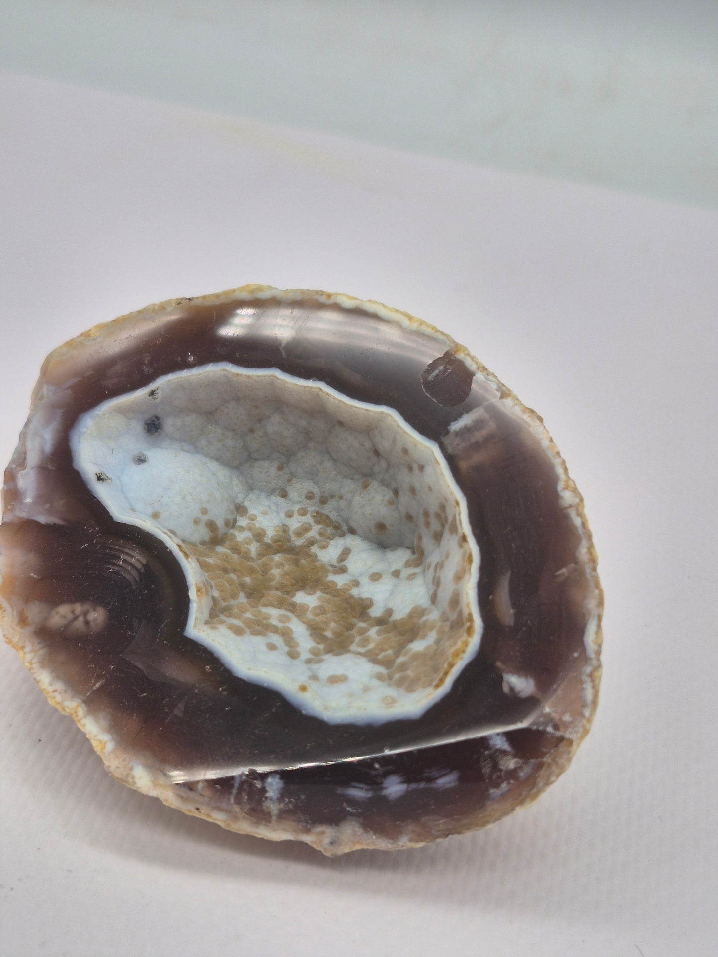 Brown Geody Agate with Cave - Healing and Protection Mineral Stone