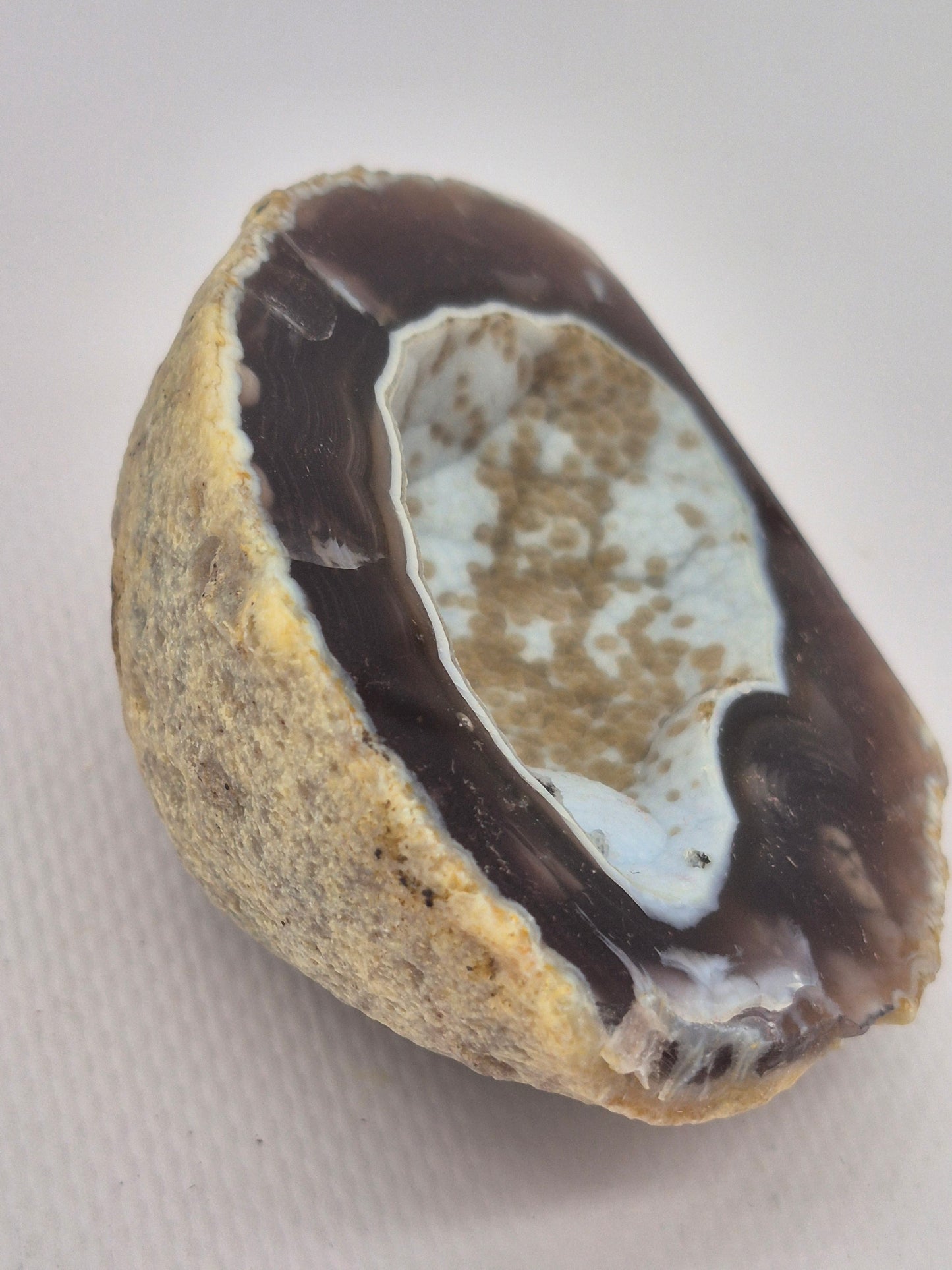 Brown Geody Agate with Cave - Healing and Protection Mineral Stone
