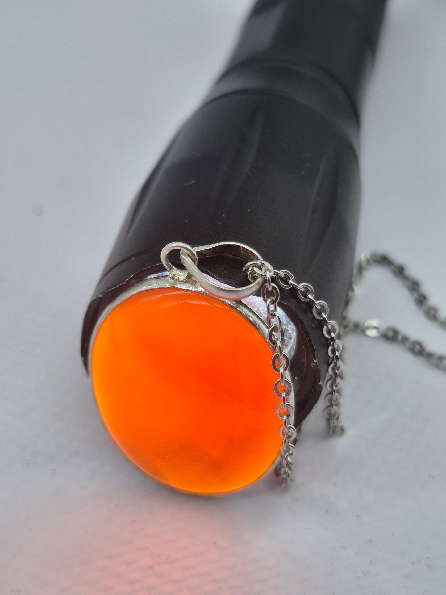 Carnelian Silver 925 Necklace with Stainless Steel Chain