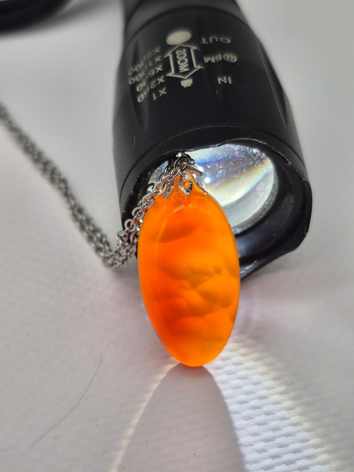 Carnelian Crystal Necklace with Silver Hook, Stailnless steel Chain, Healing Crystal