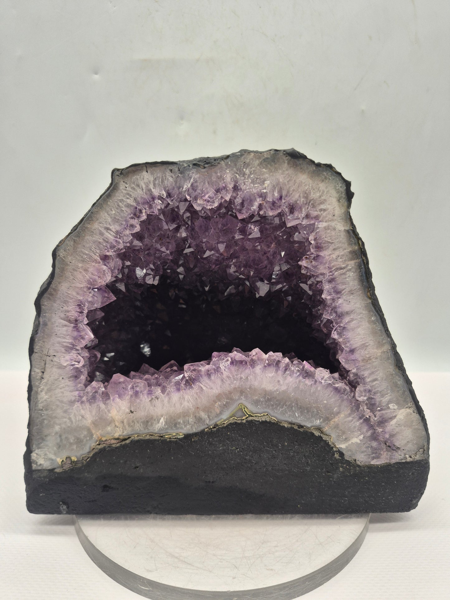 Amethyst with Calcite Natural Rough Crystal, Amethyst Cluster , Collection Rough Mineral