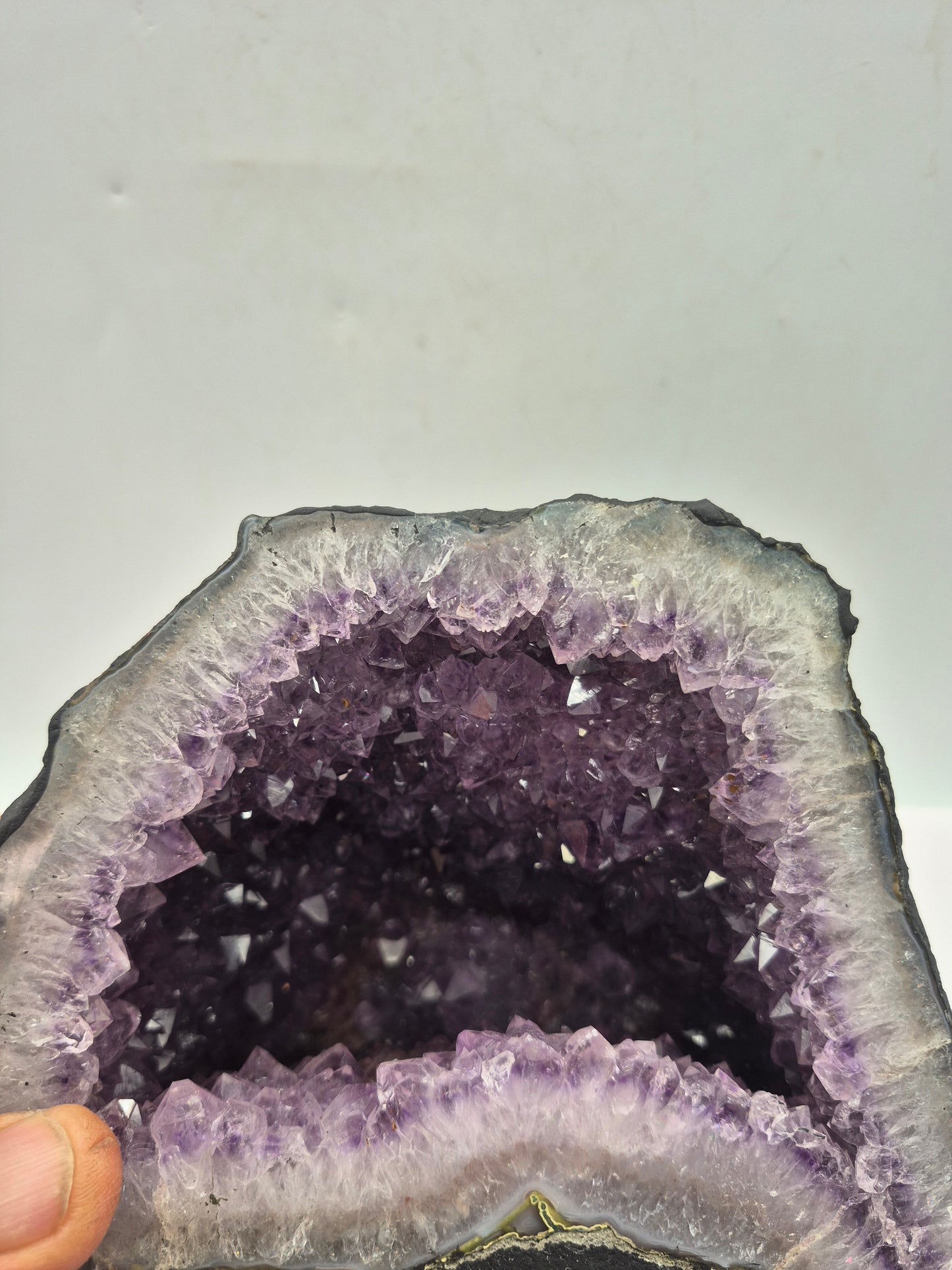 Amethyst with Calcite Natural Rough Crystal, Amethyst Cluster , Collection Rough Mineral