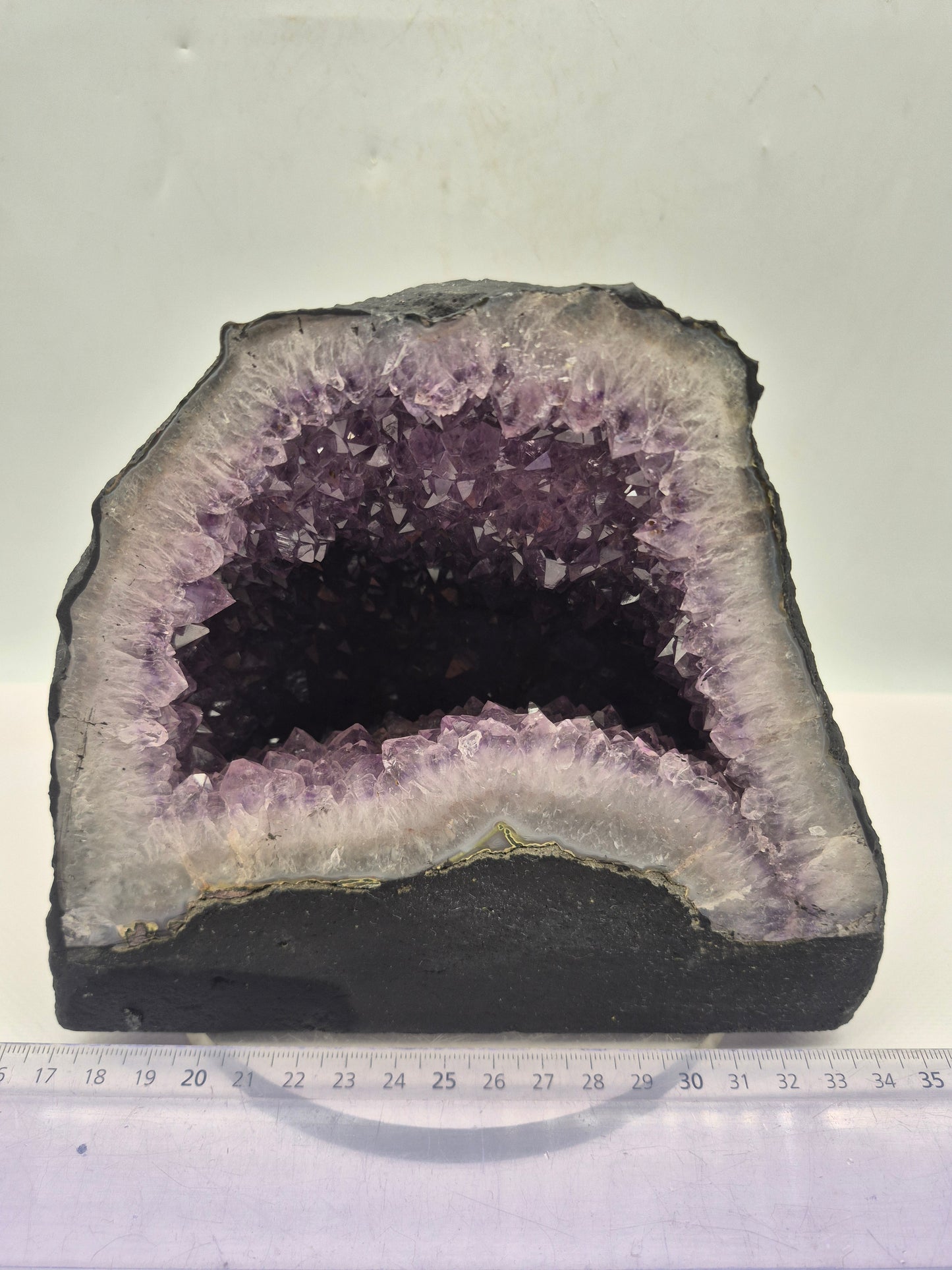 Amethyst with Calcite Natural Rough Crystal, Amethyst Cluster , Collection Rough Mineral