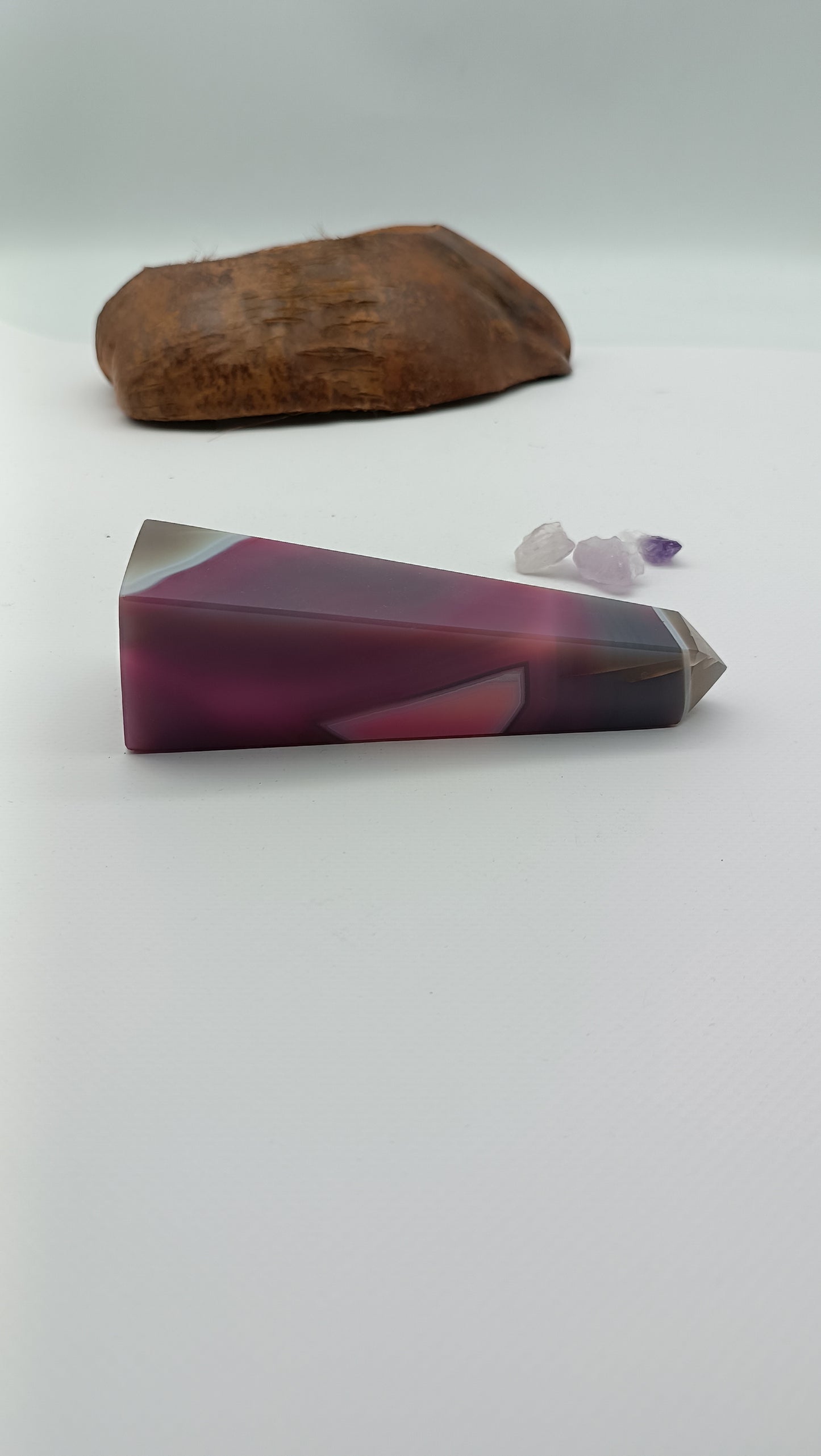 Pink Agate Tower - Soothing Crystal Point Crystal