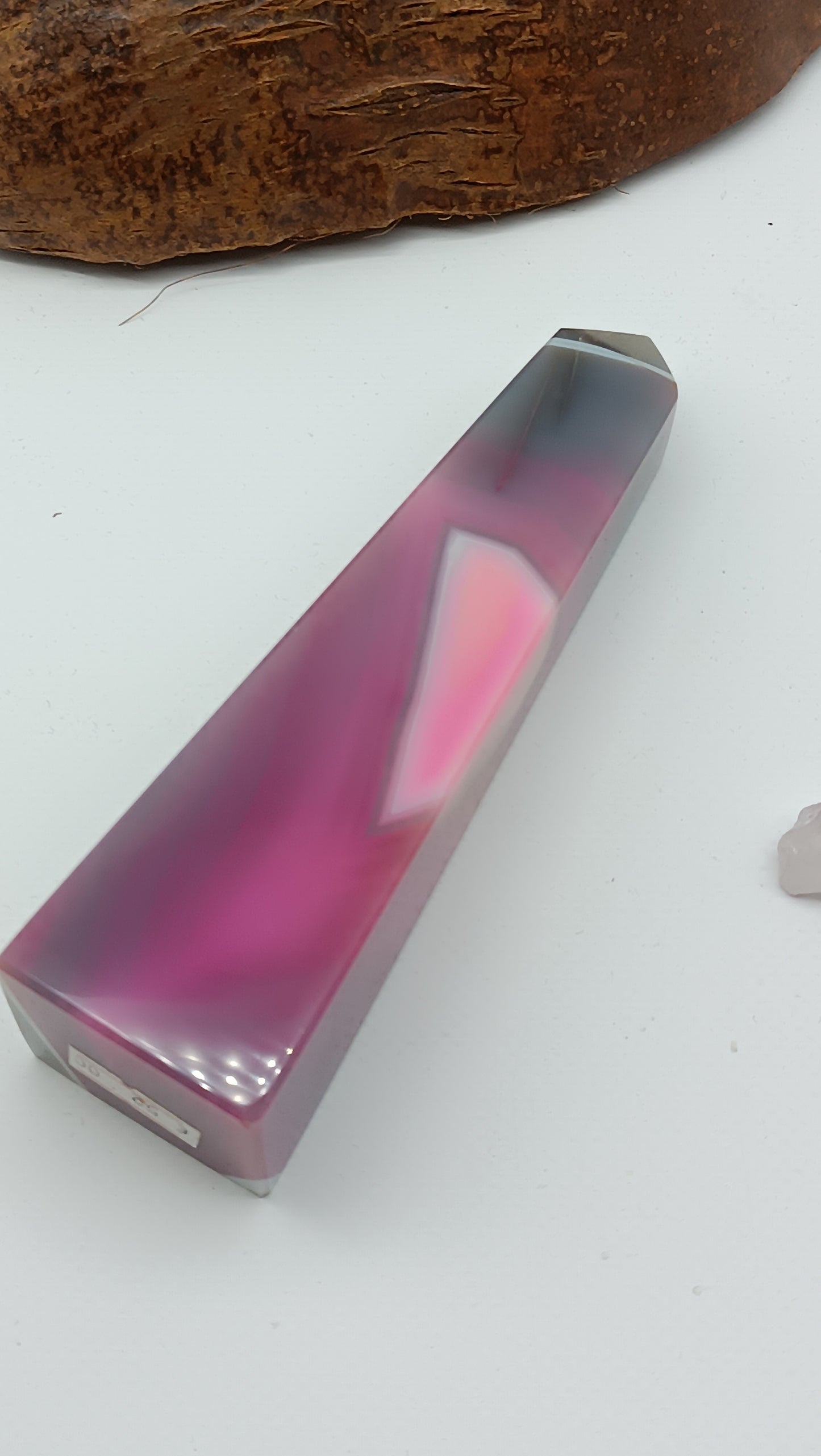 Pink Agate Tower - Soothing Crystal Point Crystal