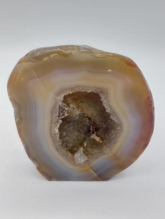Natural Geode Agate with Quartz Cave - Amazing Collector's Piece - Extra Quality Mineral