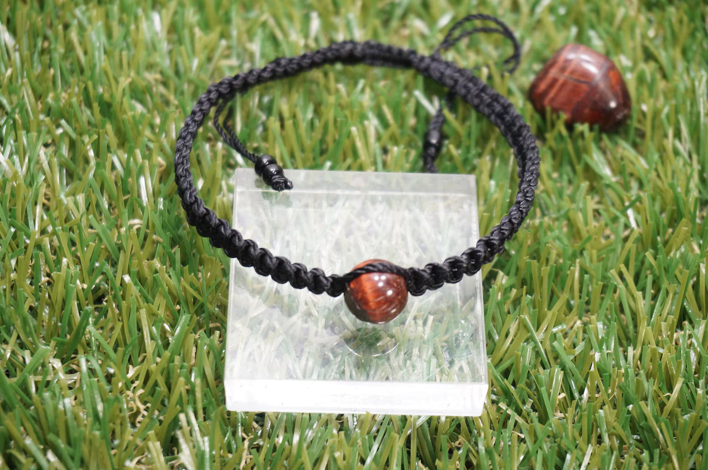 Gewebtes Armband aus Pyrit-Makramee