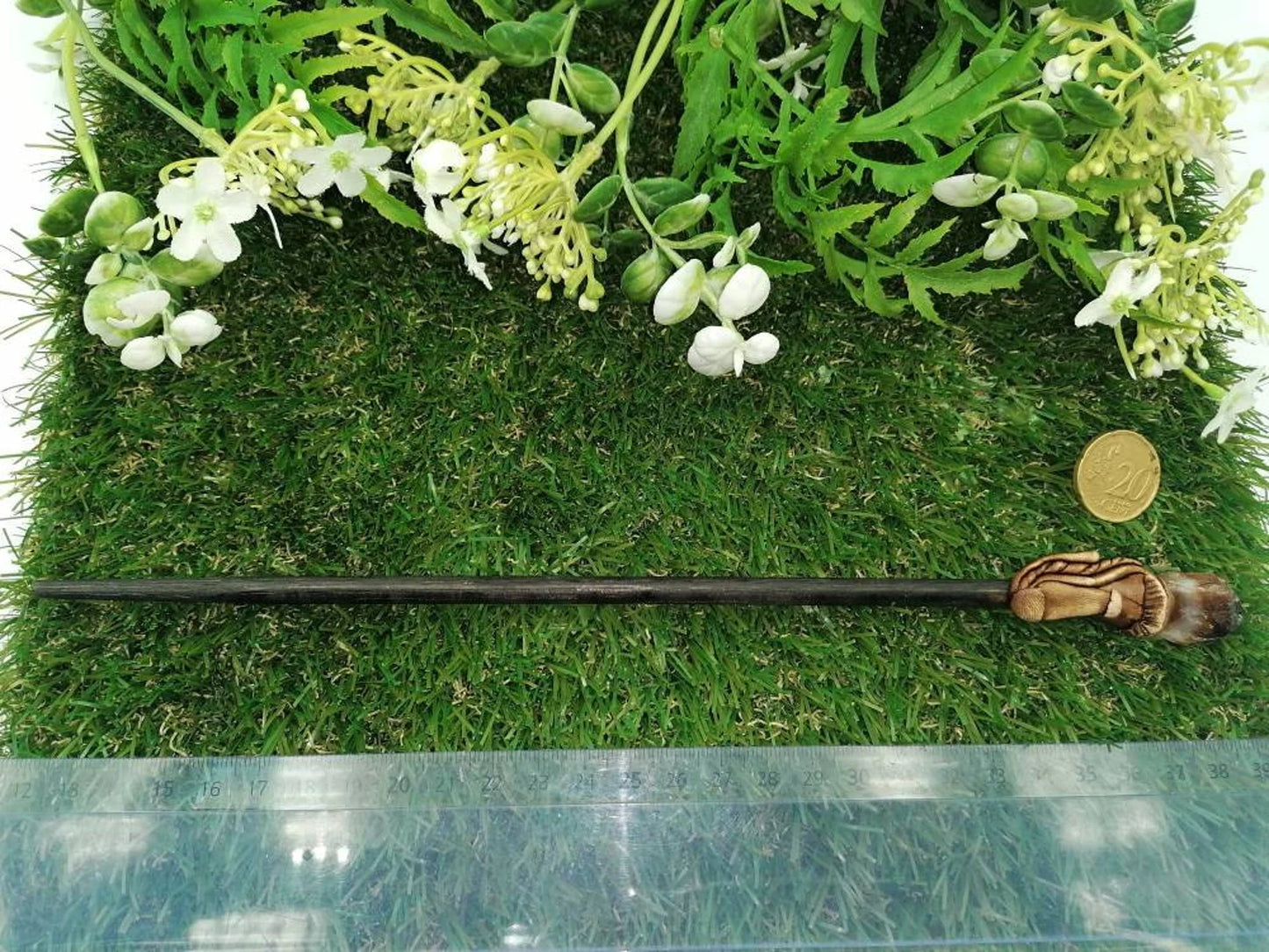 Natural Citrine Crystal Wand: Fairy Wizard Healing Stone