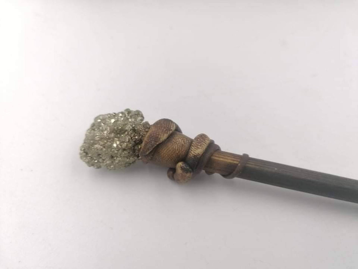 Natural Pyrite Crystal Wand Healing Stone, Zodiac Mineral