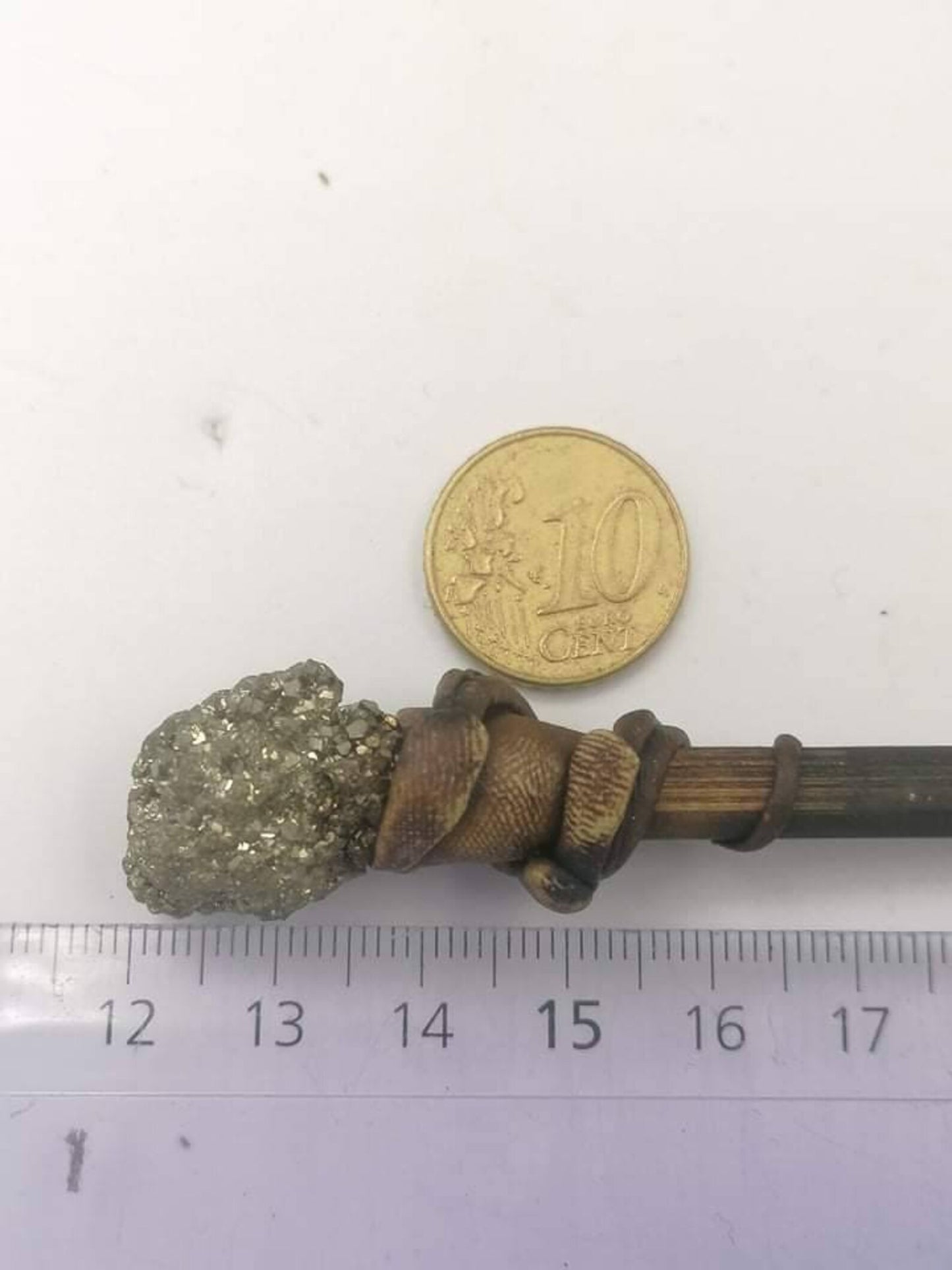 Natural Pyrite Crystal Wand Healing Stone, Zodiac Mineral