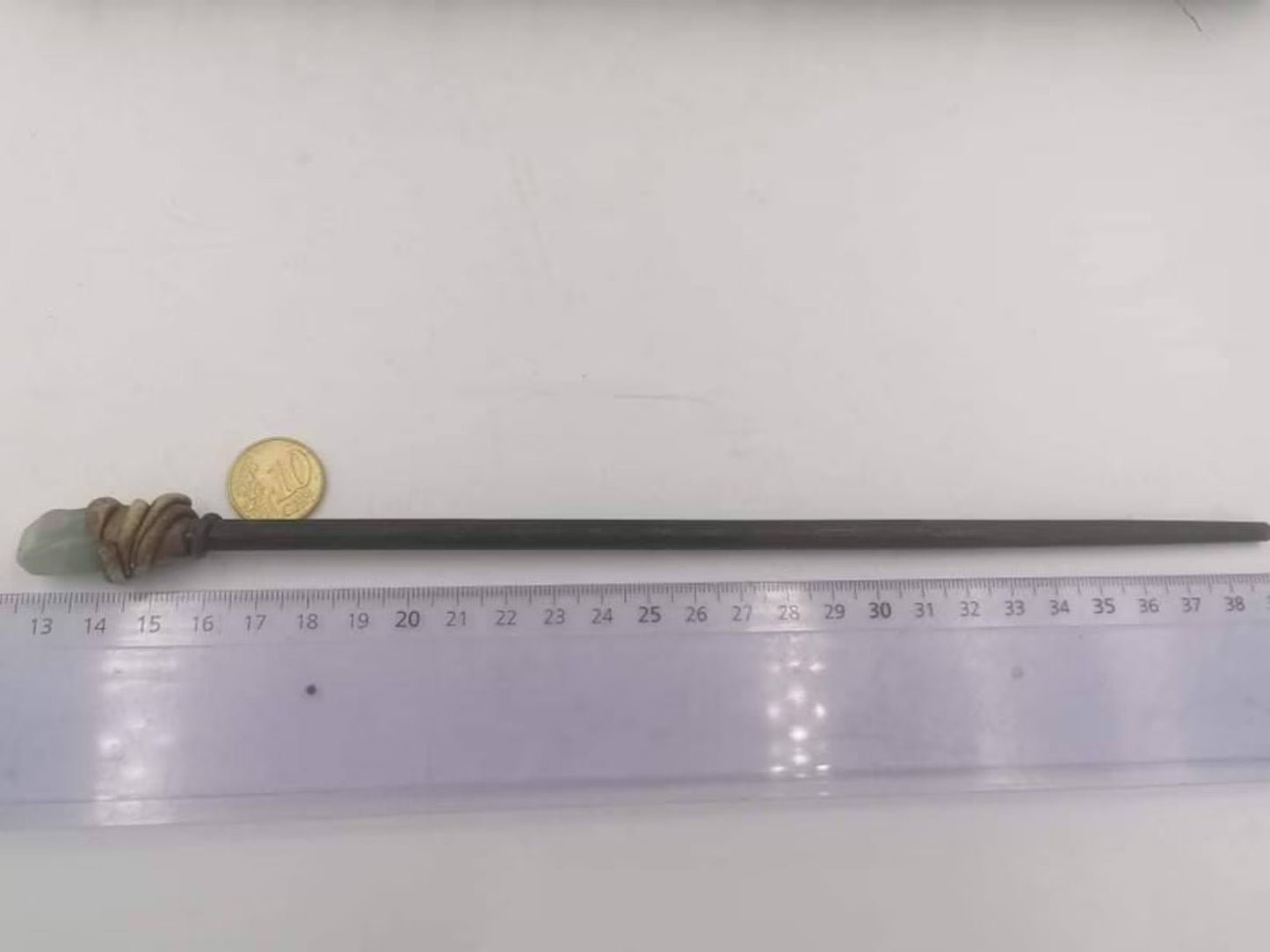 Natural Aquamarine Crystal Wand Fairy Wizard Healing Stone